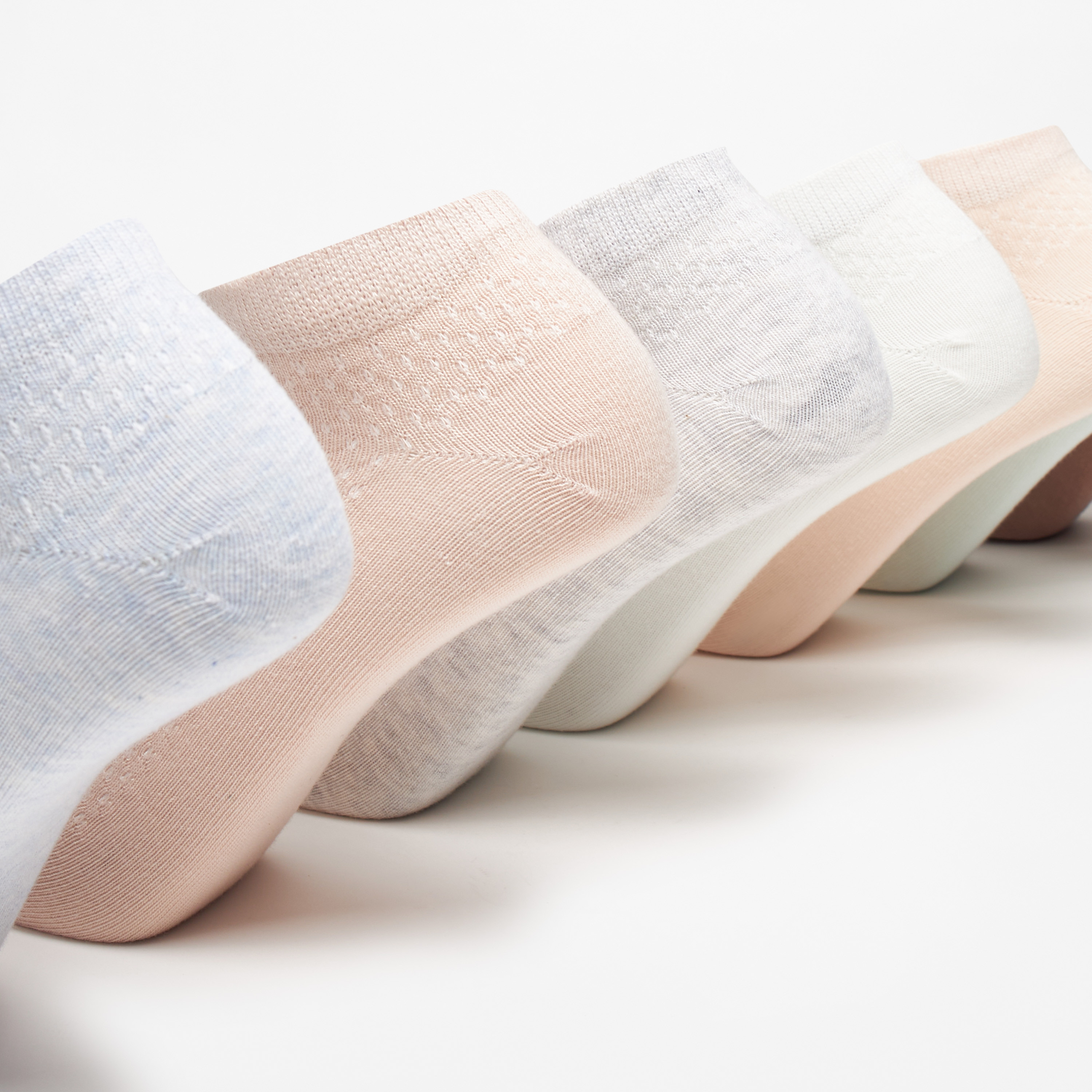 طقم جوارب 7 أزواج بارزة الملمس بطول الكاحل من سيليست-women-socksandstockings-image-4
