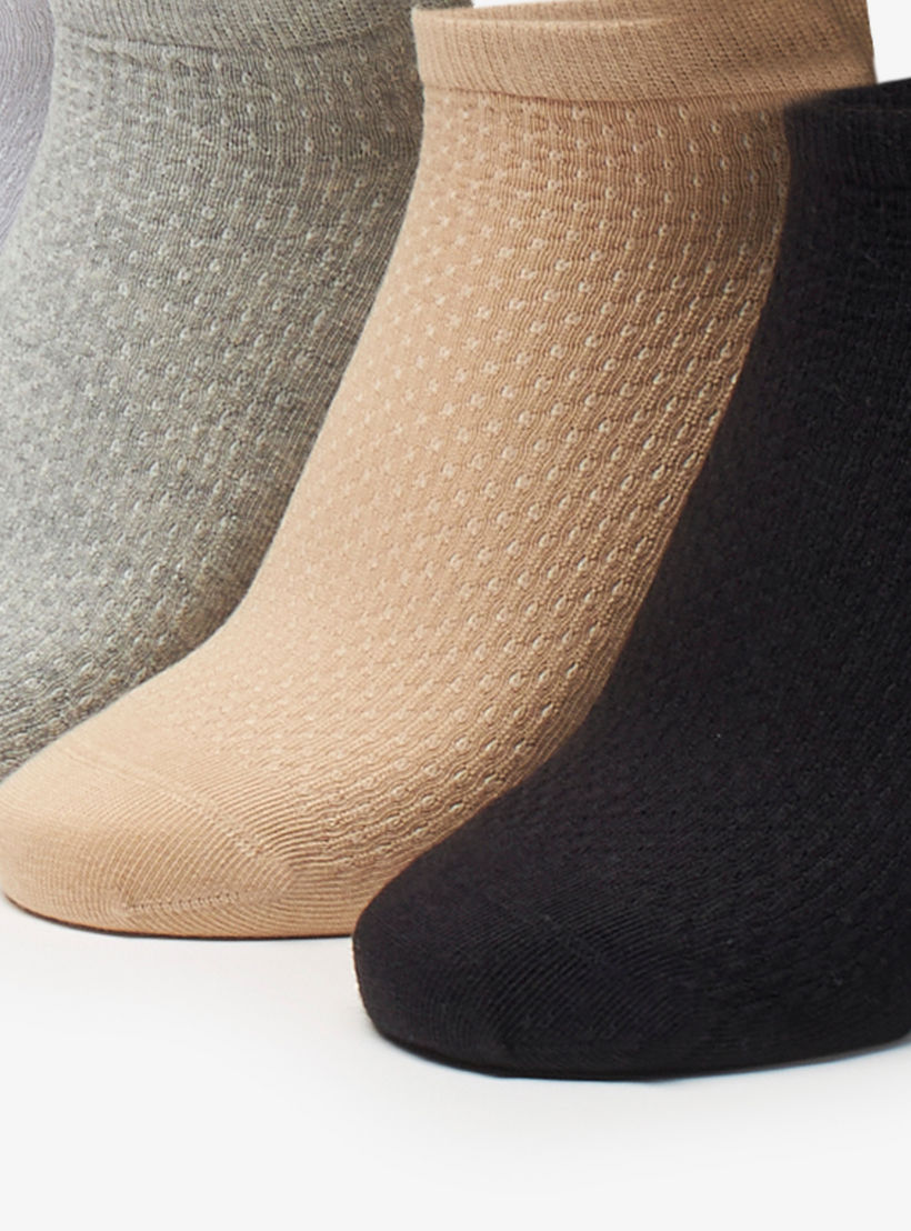 طقم جوارب 7 أزواج سادة بطول الكاحل من سيليست-women-socksandstockings-image-2