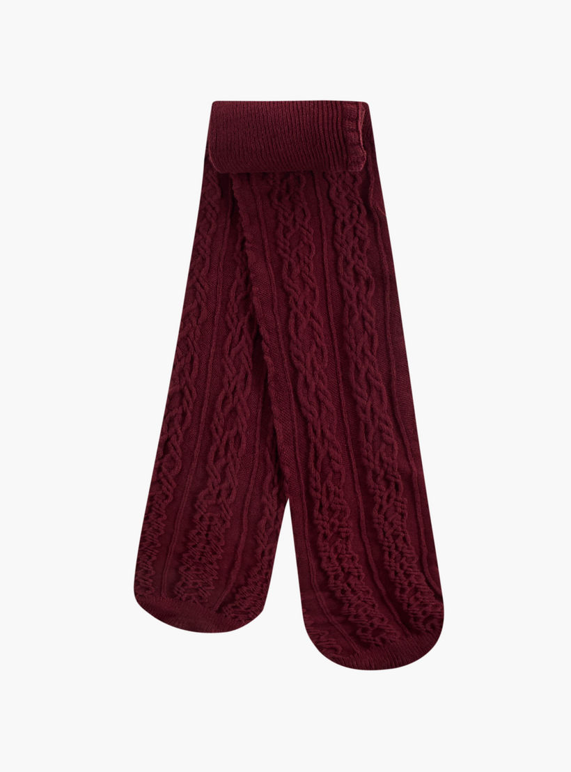 جوارب طويلة بارزة الملمس من ليتل ميسي - طقم من قطعتين-girls-accessories-socks-image-2