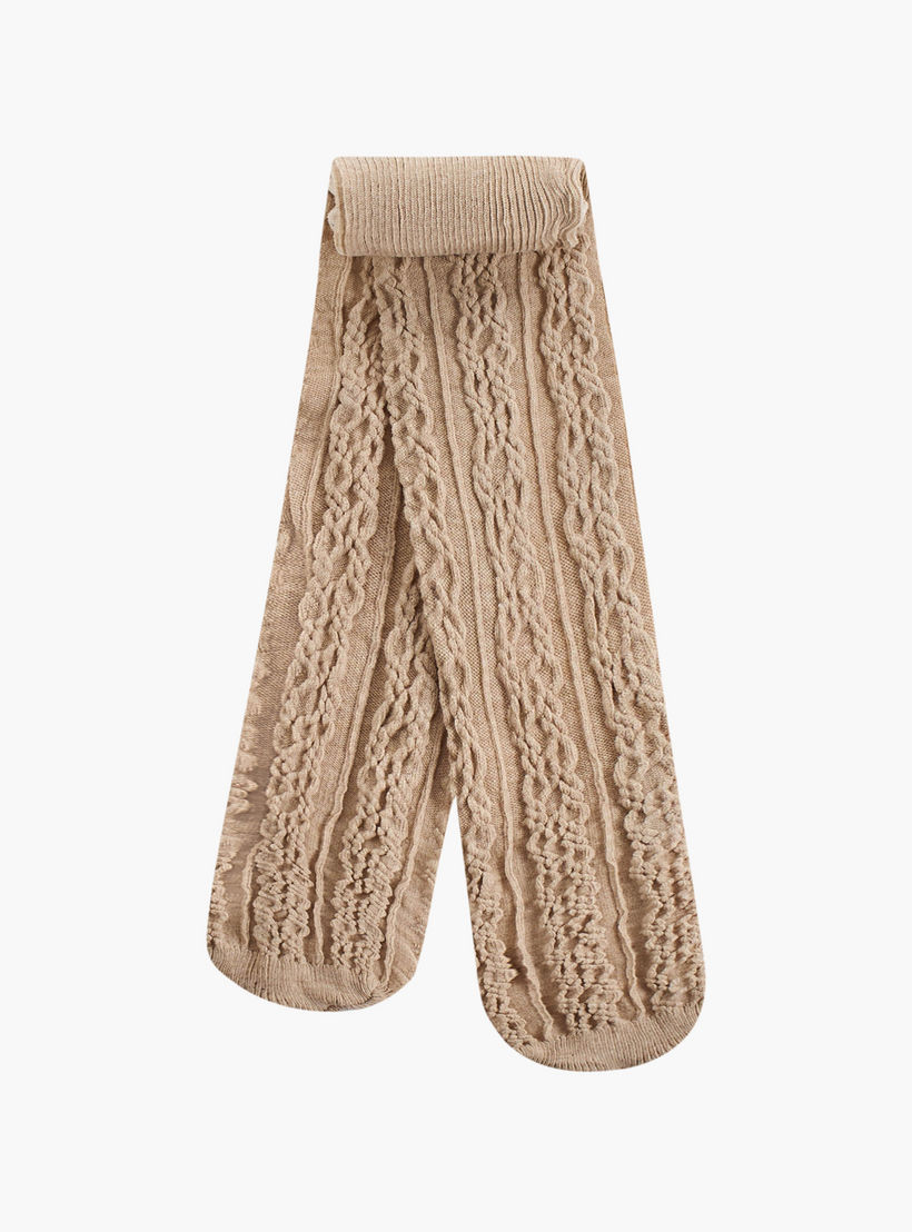 جوارب طويلة بارزة الملمس من ليتل ميسي - طقم من قطعتين-girls-accessories-socks-image-3