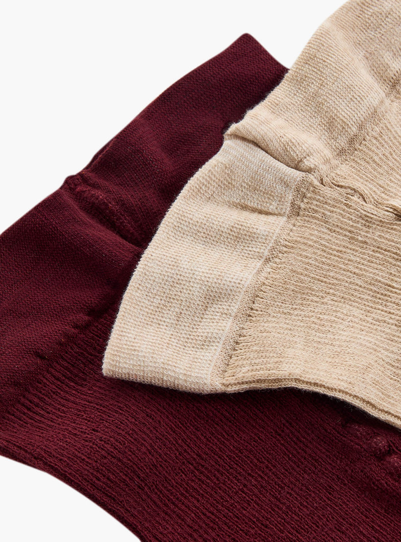 جوارب طويلة بارزة الملمس من ليتل ميسي - طقم من قطعتين-girls-accessories-socks-image-6