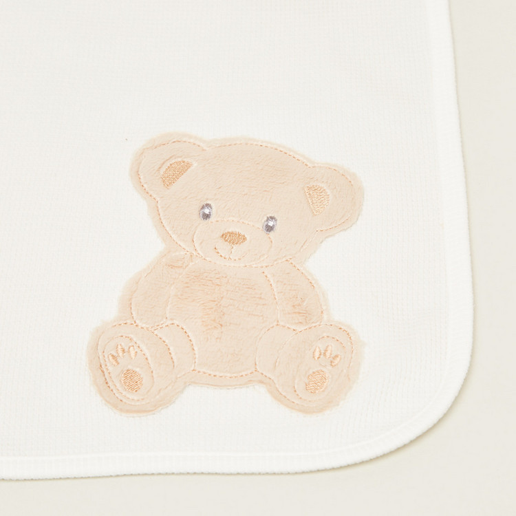 Juniors Thermal Blanket with Bear Applique - 76x102 cms