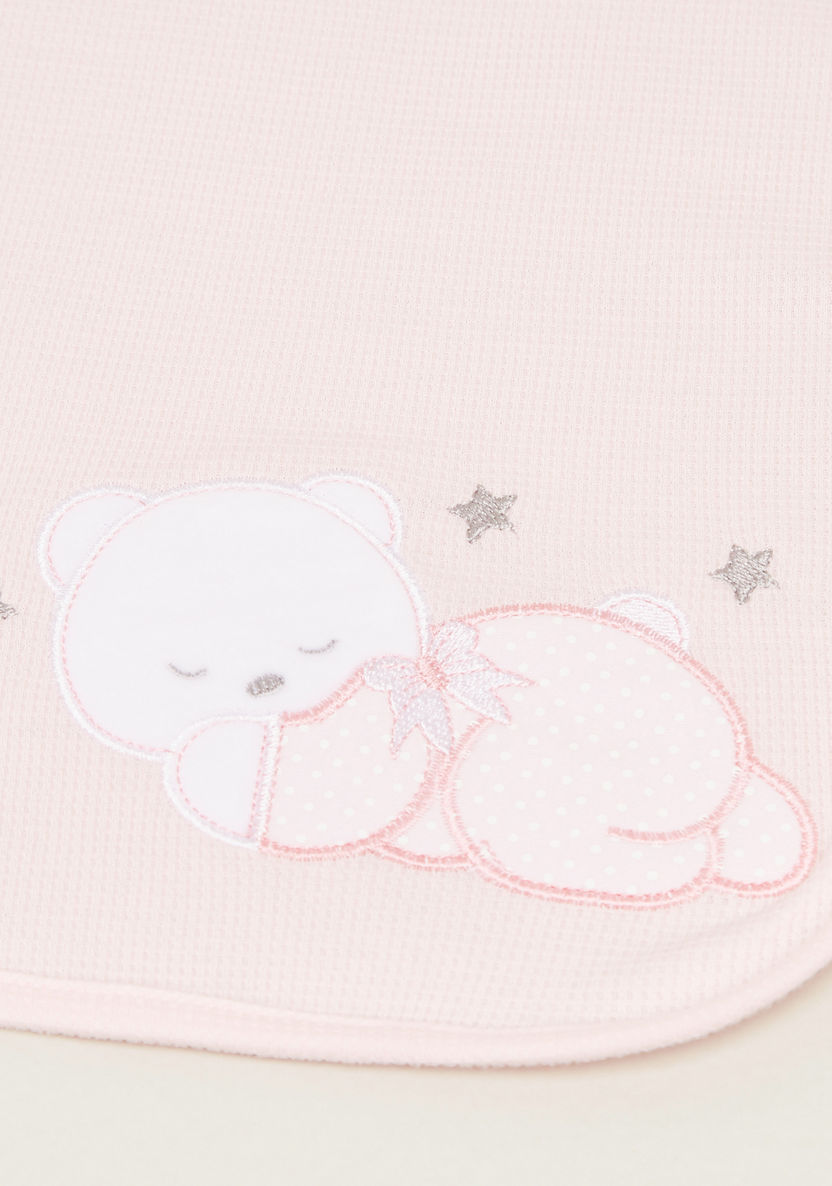 Juniors Bear Embroidered Thermal Blanket - 76x102 cms-Blankets and Throws-image-1