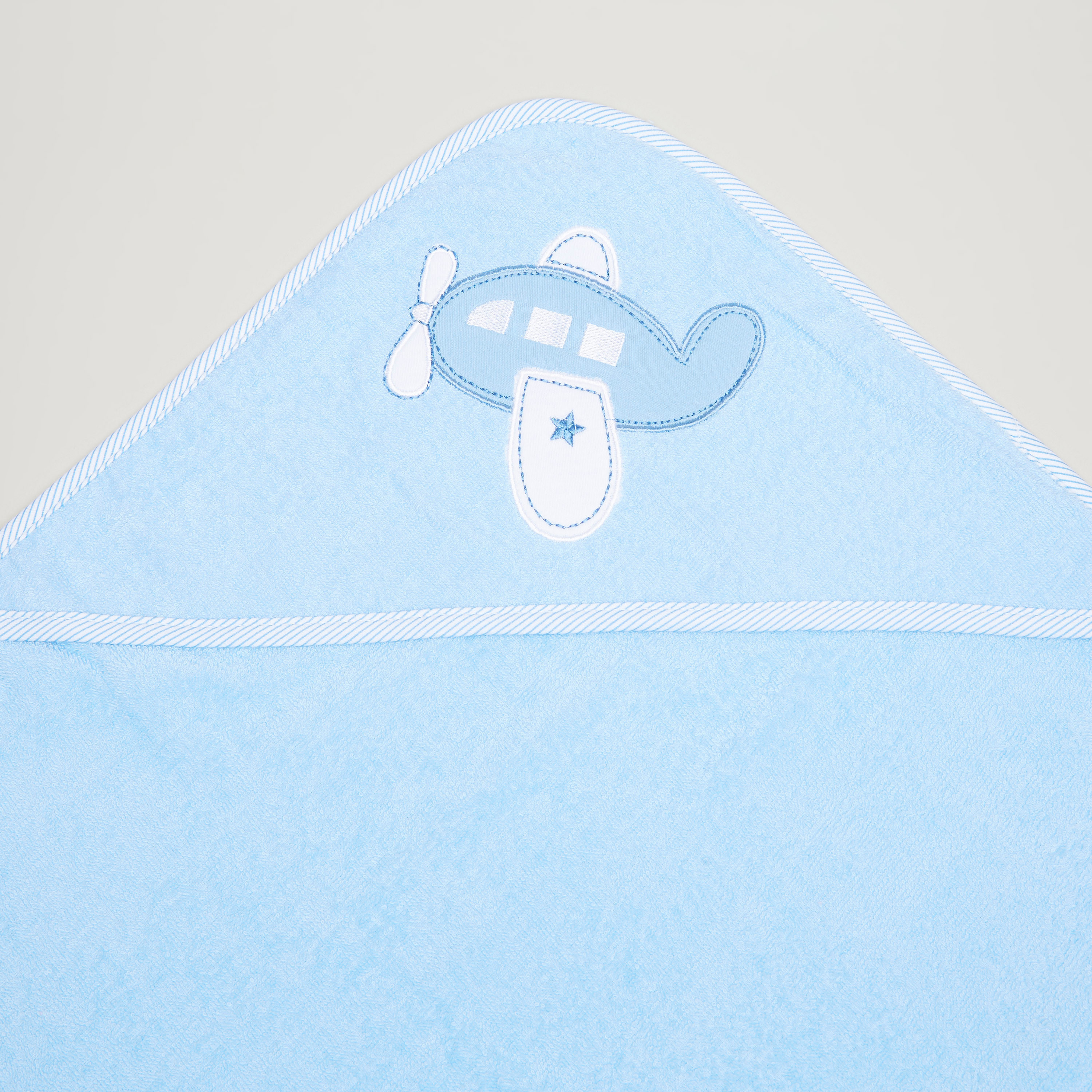 Juniors Textured Hooded Towel with Mitten-baby-bathandcare-towels-image-2