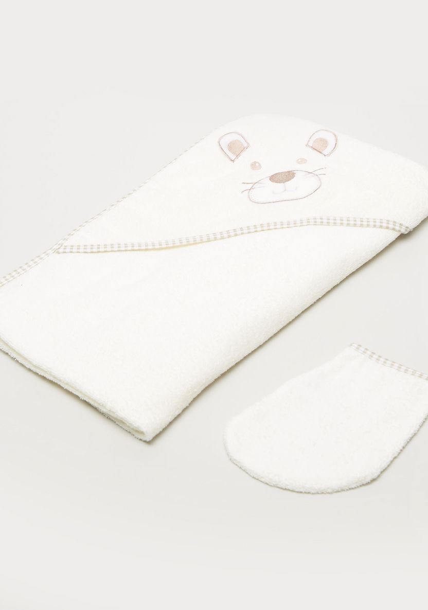 Juniors Hooded Towel and Mitten Set - 75x90 cms-Towels and Flannels-image-0
