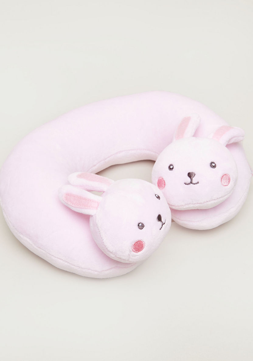 Juniors Neck Pillow with Bunny Accents-Baby Bedding-image-0