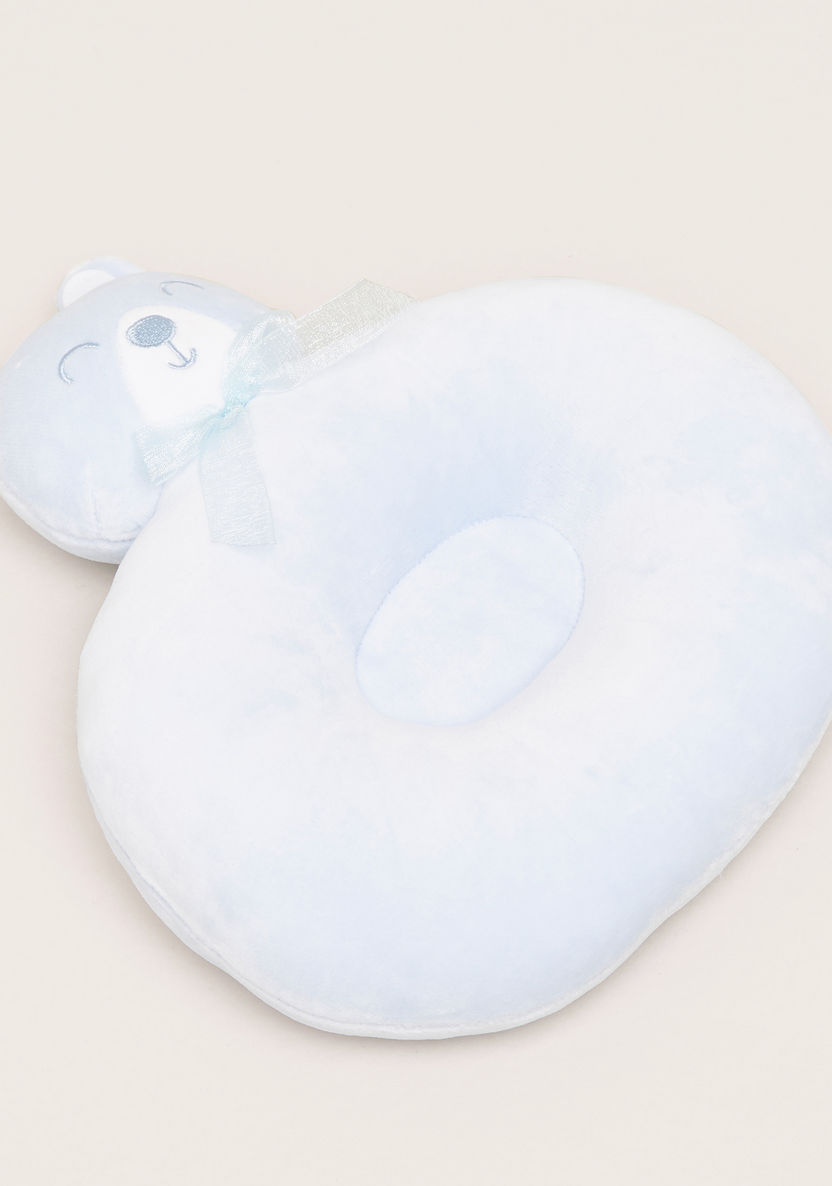 Juniors Bear Applique Detail Oval Pillow-Baby Bedding-image-0