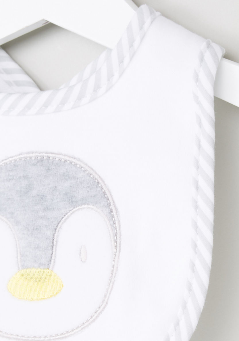 Juniors Applique Detail Bib with Button Closure-Bibs and Burp Cloths-image-1
