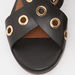 Textured Cross Strap Sandals with Block Heels-Women%27s Heel Sandals-thumbnailMobile-2