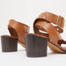 Textured Cross Strap Sandals with Block Heels-Women%27s Heel Sandals-thumbnailMobile-5