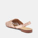 Textured Slip-On Slide Sandals with Elastic Back Strap-Women%27s Flat Sandals-thumbnailMobile-3