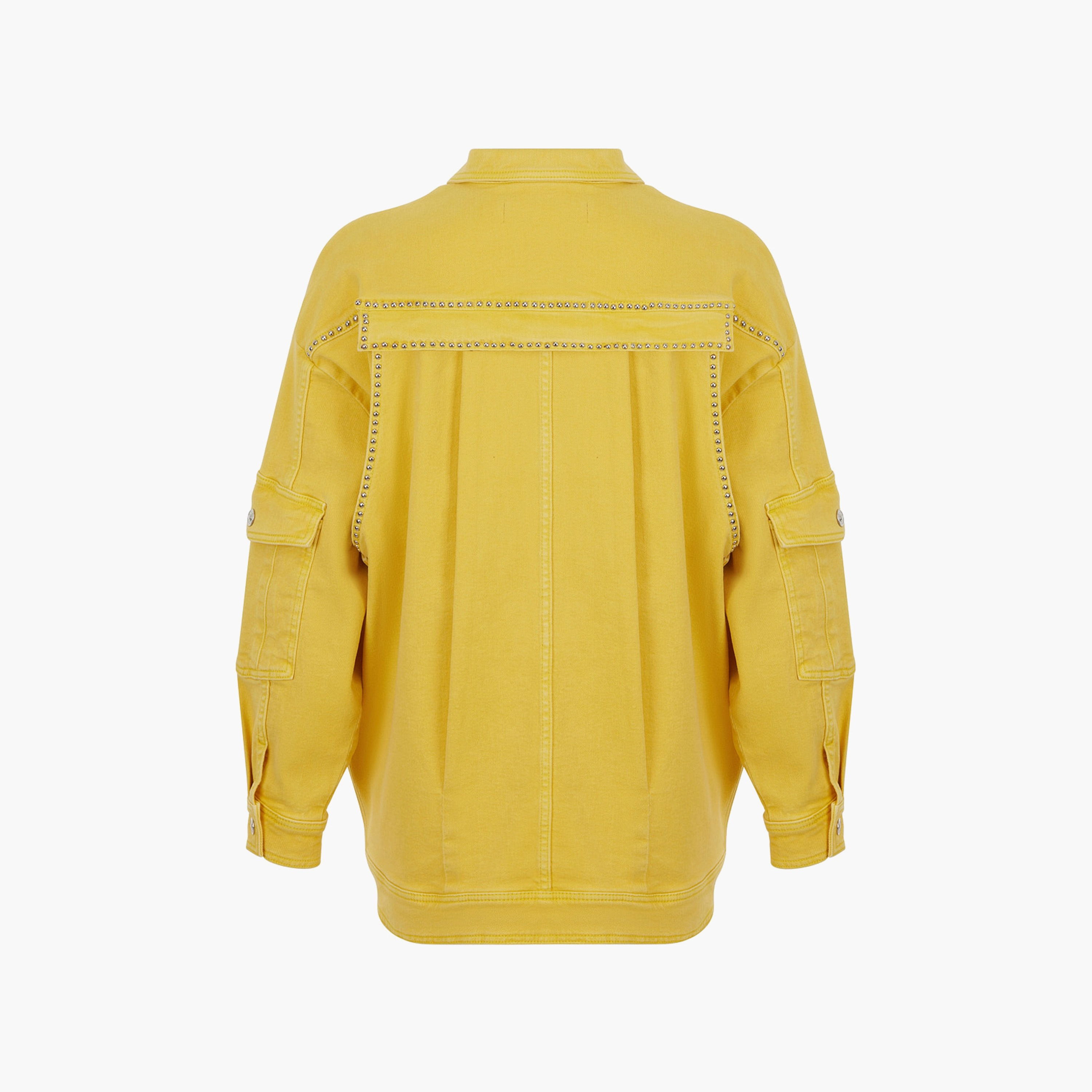 Nocturne Spread Collar Yellow Women's Jacket-women-winterwear-coatsandjackets-jackets-image-4