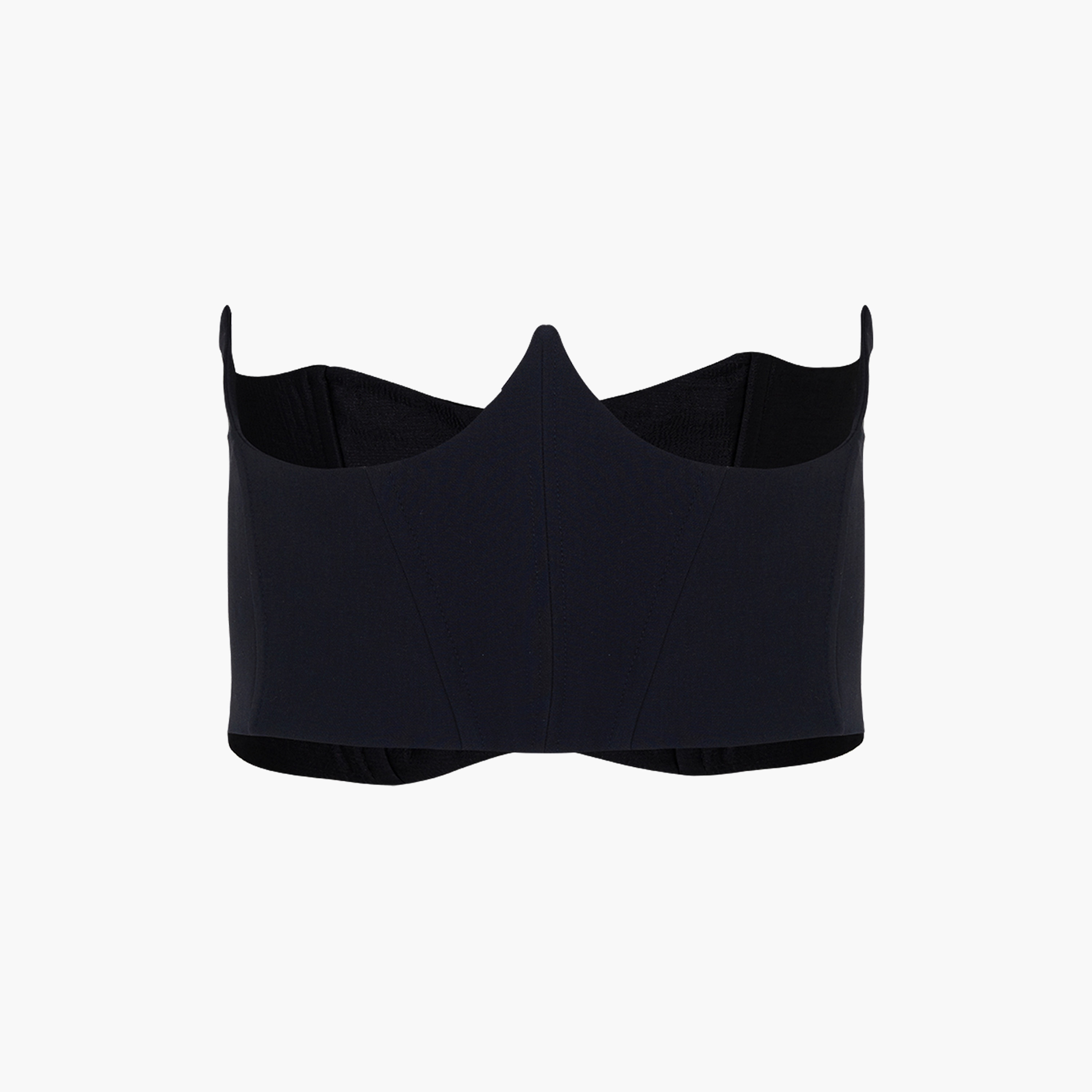 بلوزة باستير نسائية بدون حمالات بتصميم كورسيه باللون الأزرق الداكن من نوكتيرن-women-clothing-shirtsandblouses-blouses-image-1