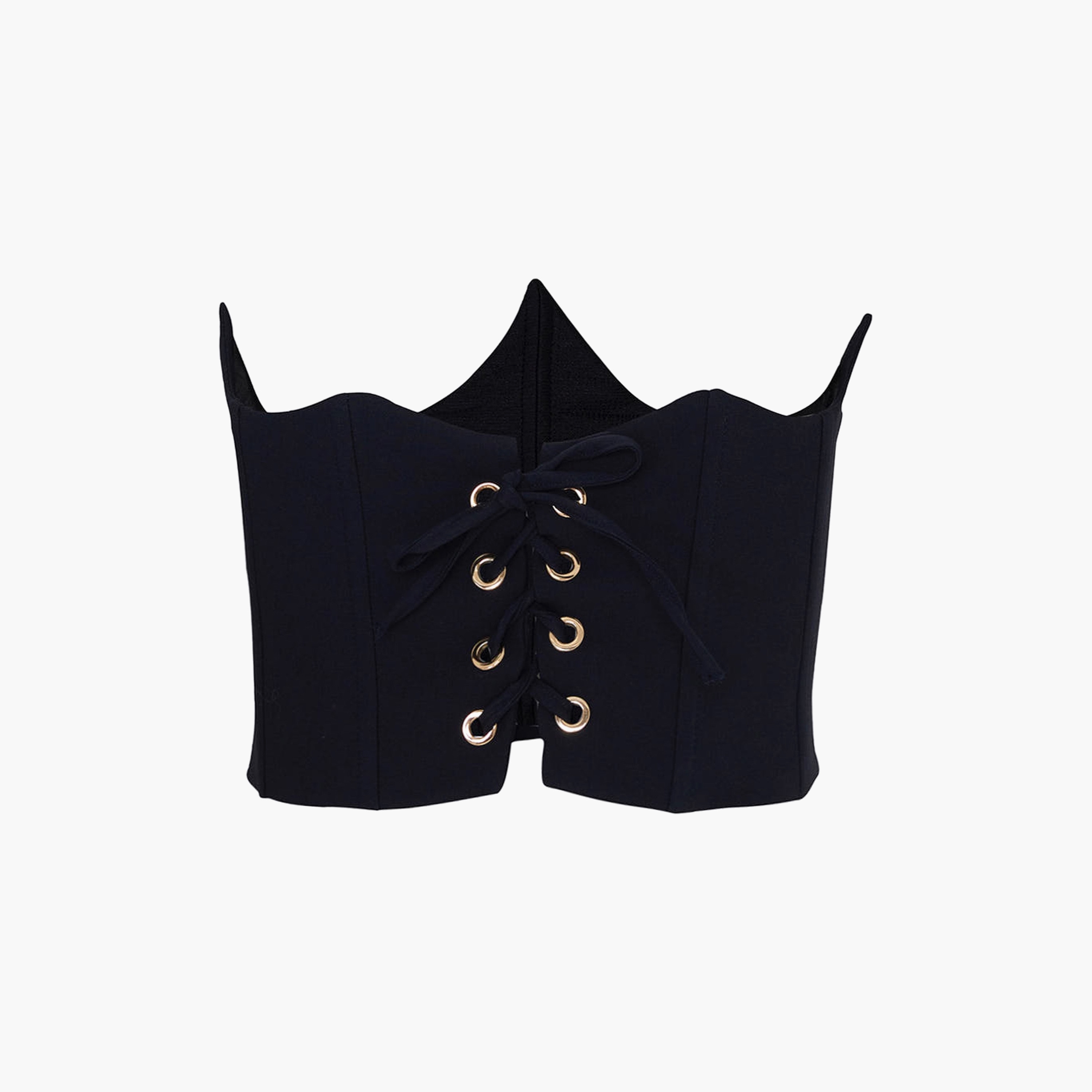 بلوزة باستير نسائية بدون حمالات بتصميم كورسيه باللون الأزرق الداكن من نوكتيرن-women-clothing-shirtsandblouses-blouses-image-2