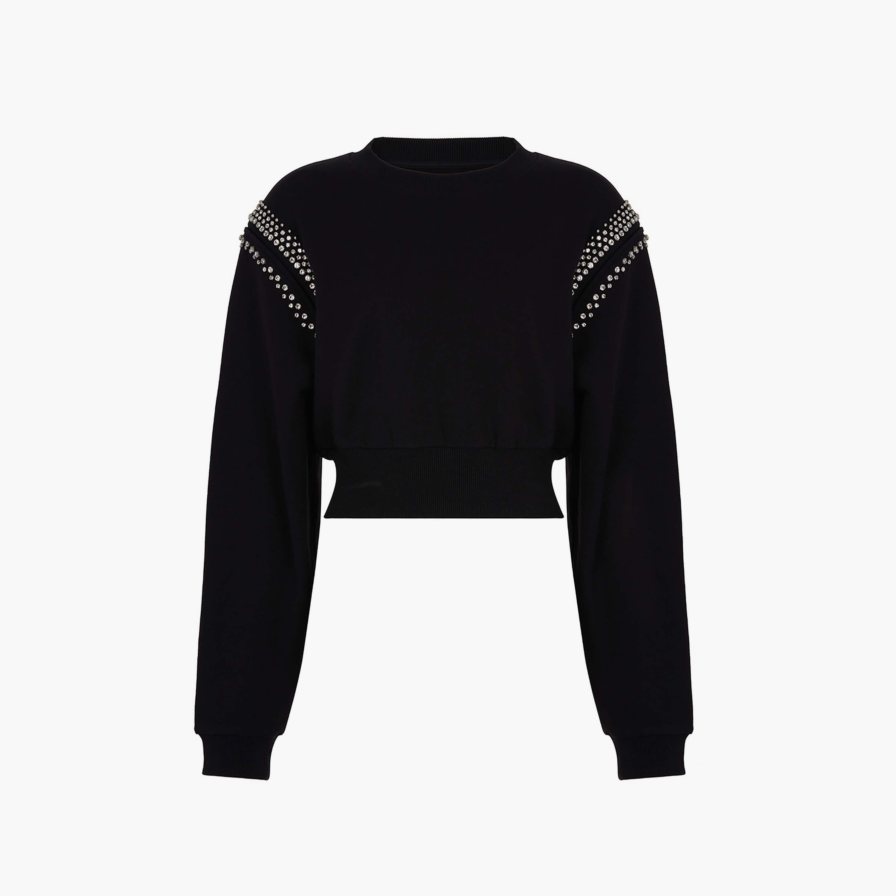 سويت شيرت قصير أسود بأحجار الراين من نوكترن-women-clothing-hoodiesandsweatshirts-sweatshirts-image-5