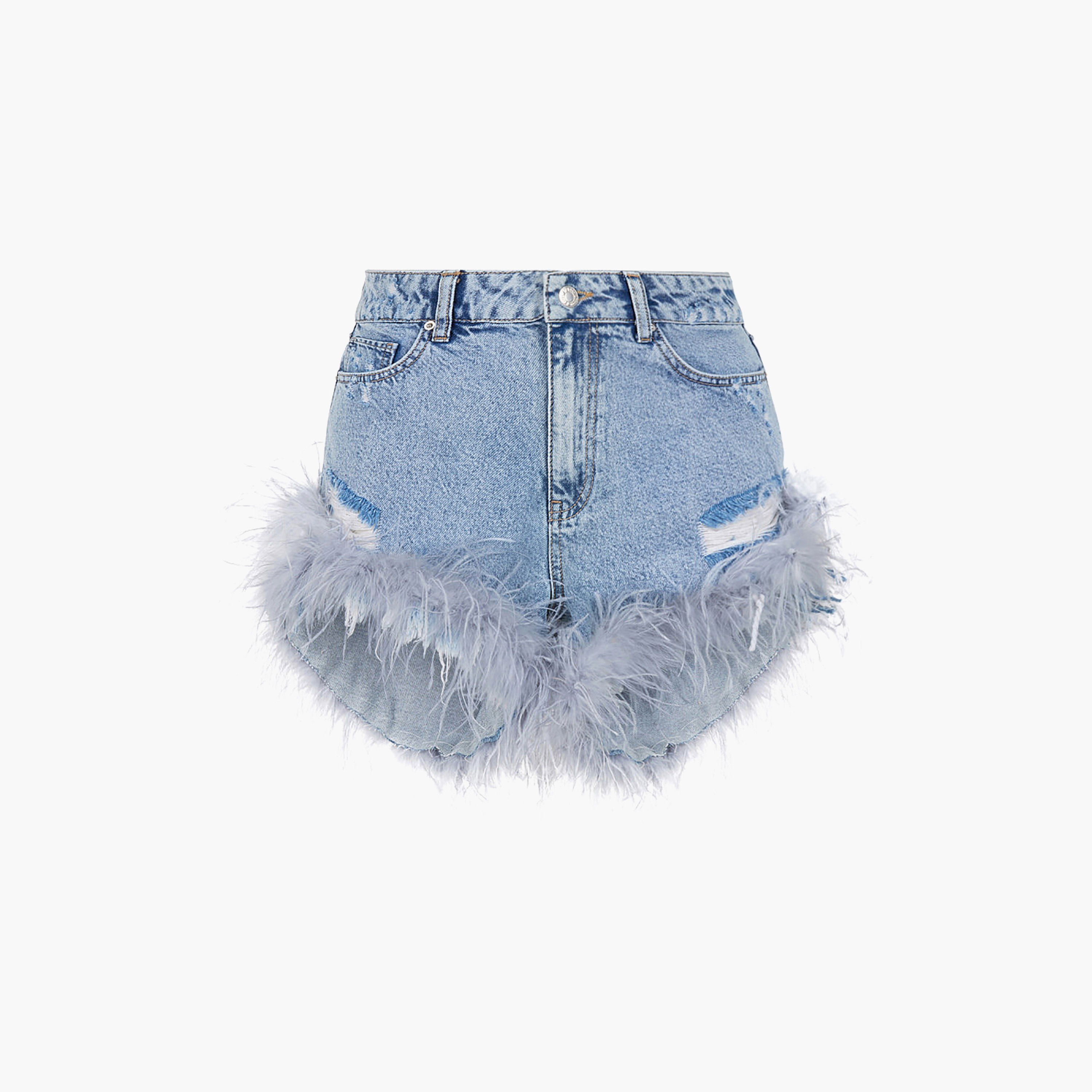 شورت نسائي أزرق فاتح من القطن من نوكترن-women-clothing-bottoms-shorts-image-5