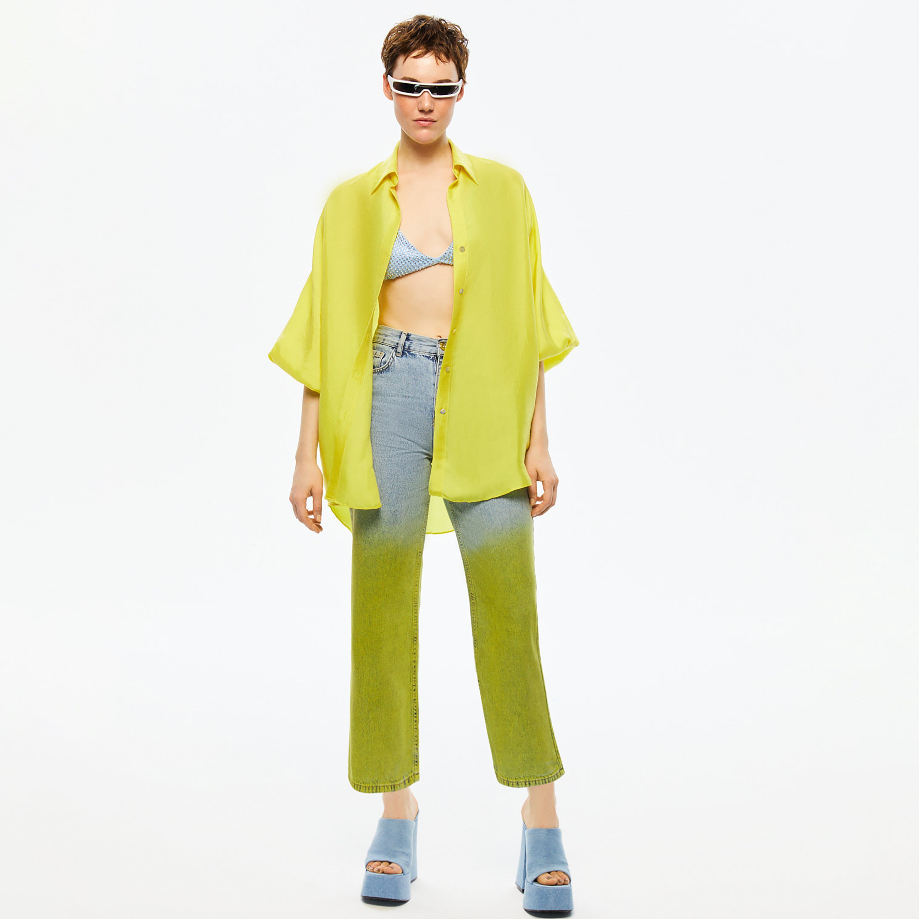بنطلون جينز نسائي واسع الساق قطني أزرق فاتح من نوكترن-women-clothing-bottoms-jeans-image-3