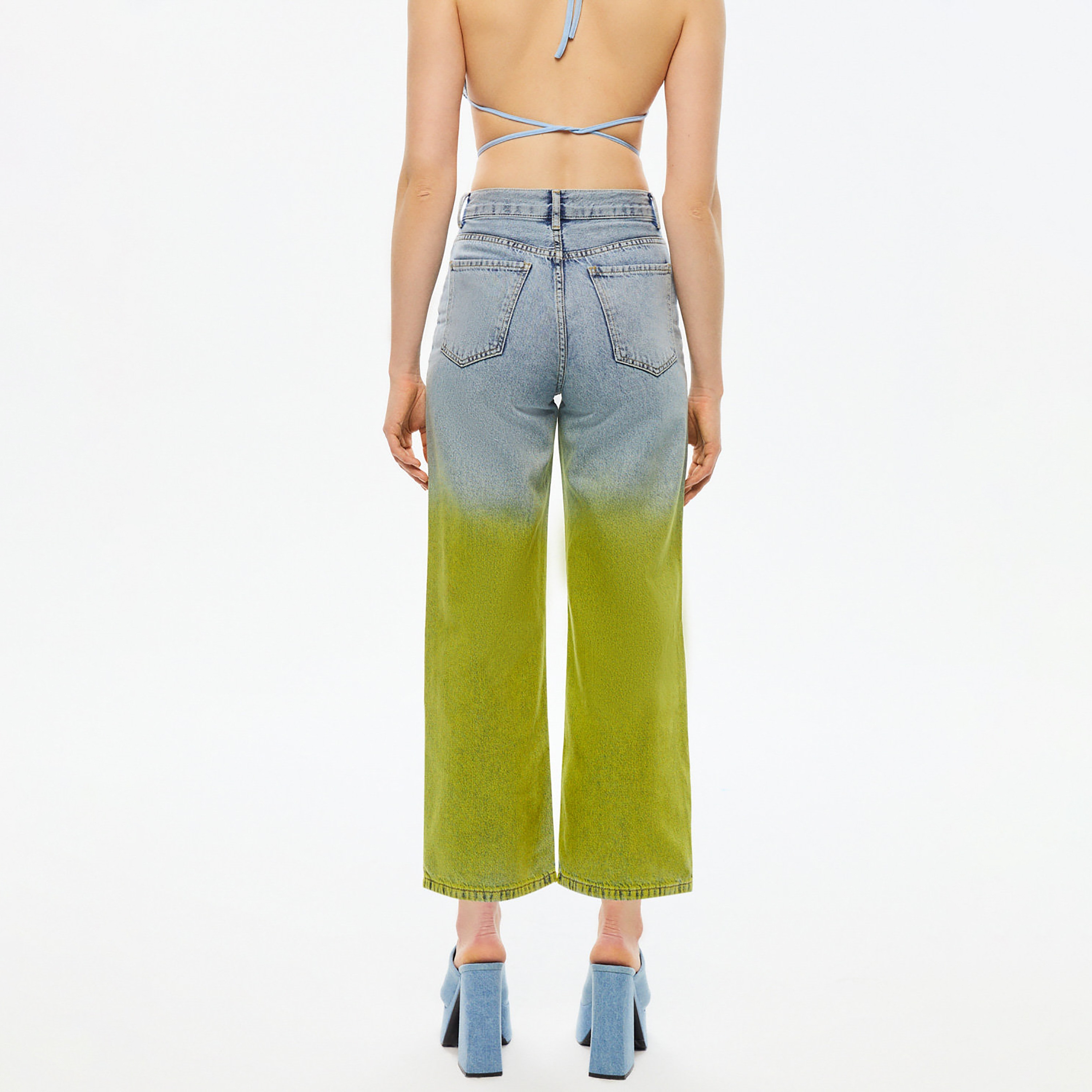 بنطلون جينز نسائي واسع الساق قطني أزرق فاتح من نوكترن-women-clothing-bottoms-jeans-image-4