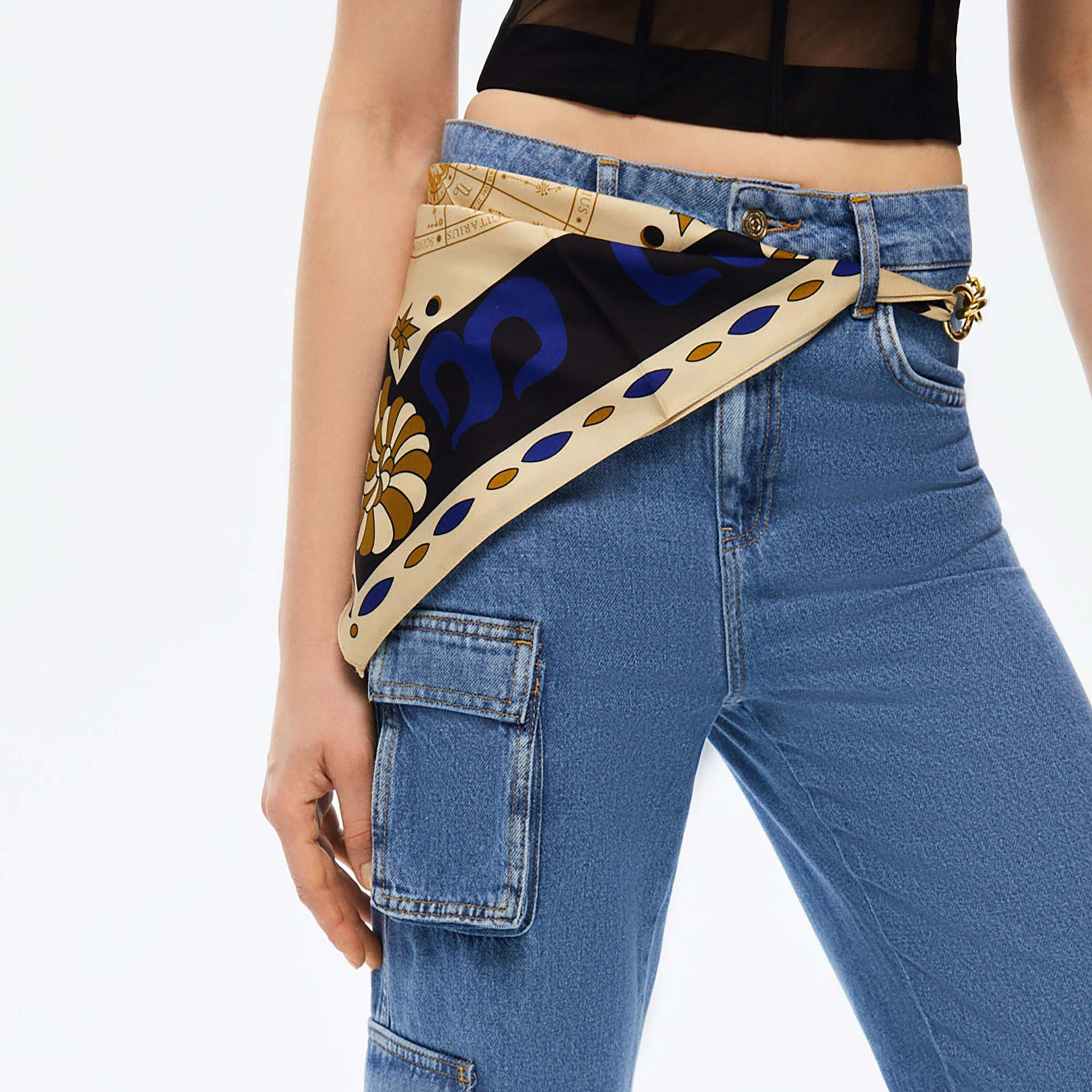بنطلون جينز نسائي كارغو قطني أزرق من نوكترن-women-clothing-bottoms-jeans-image-4