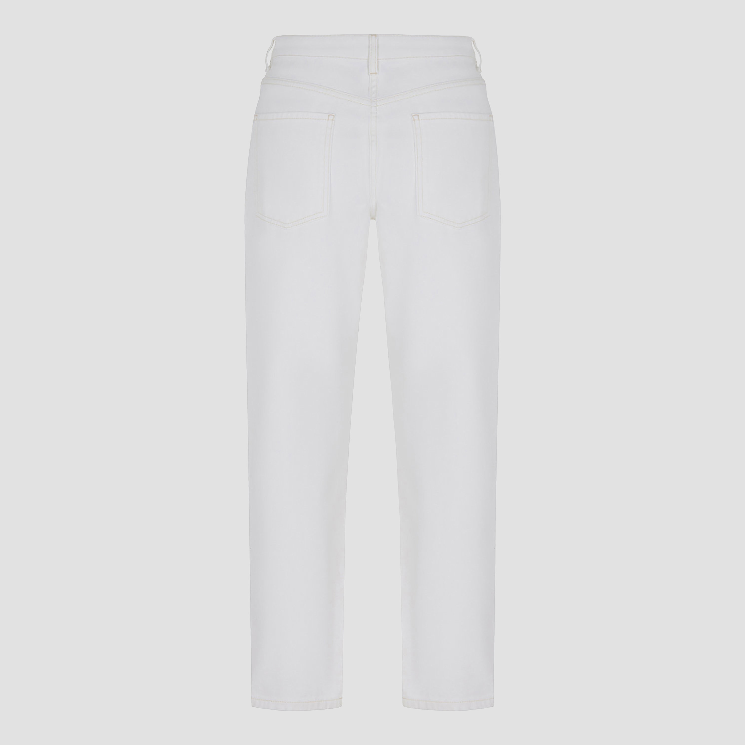 بنطلون جينز نسائي قطني أبيض من نوكترن-women-clothing-bottoms-jeans-image-6