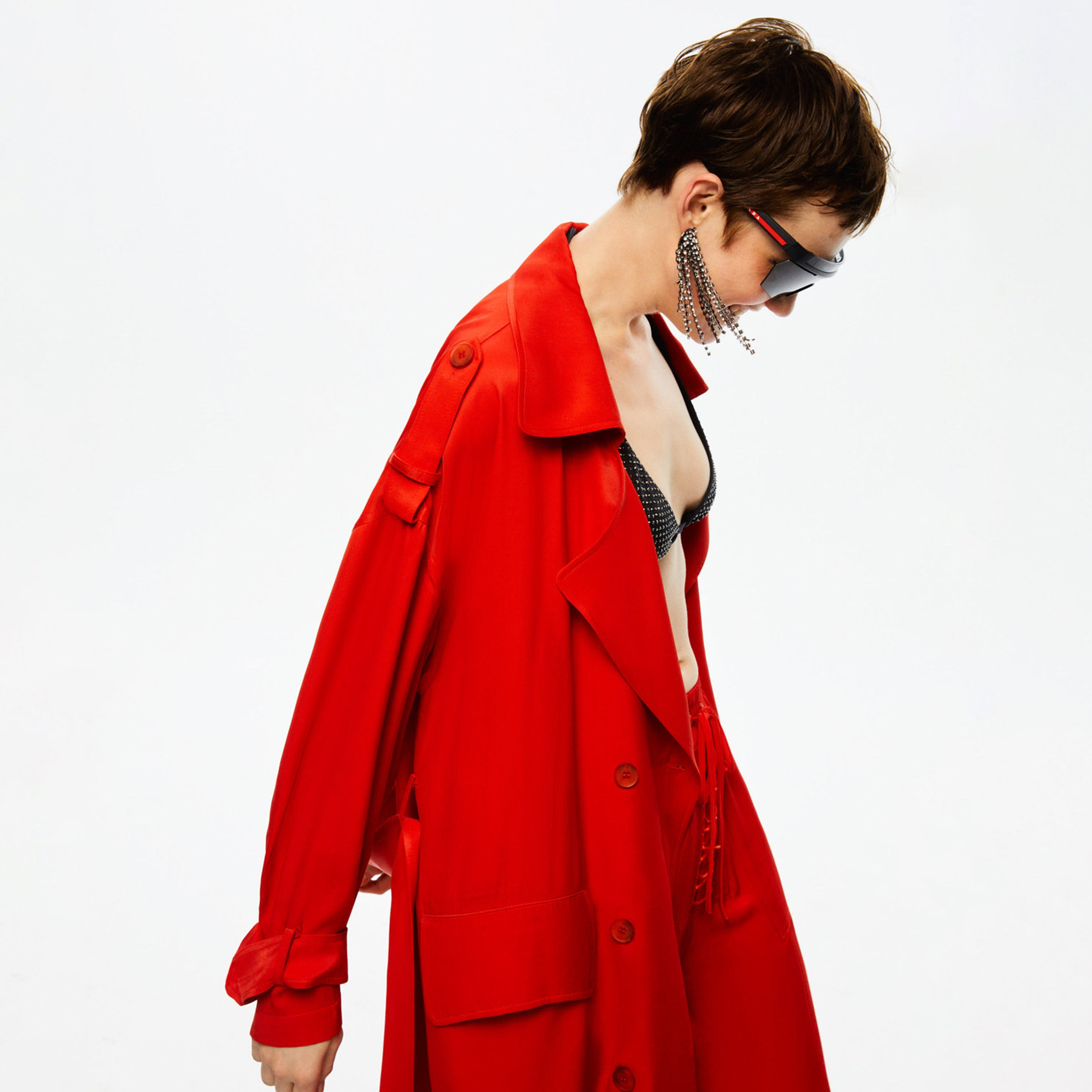 Nocturne Lapel Collar Red Women's Trench Coat-women-clothing-coatsandjackets-coats-image-4
