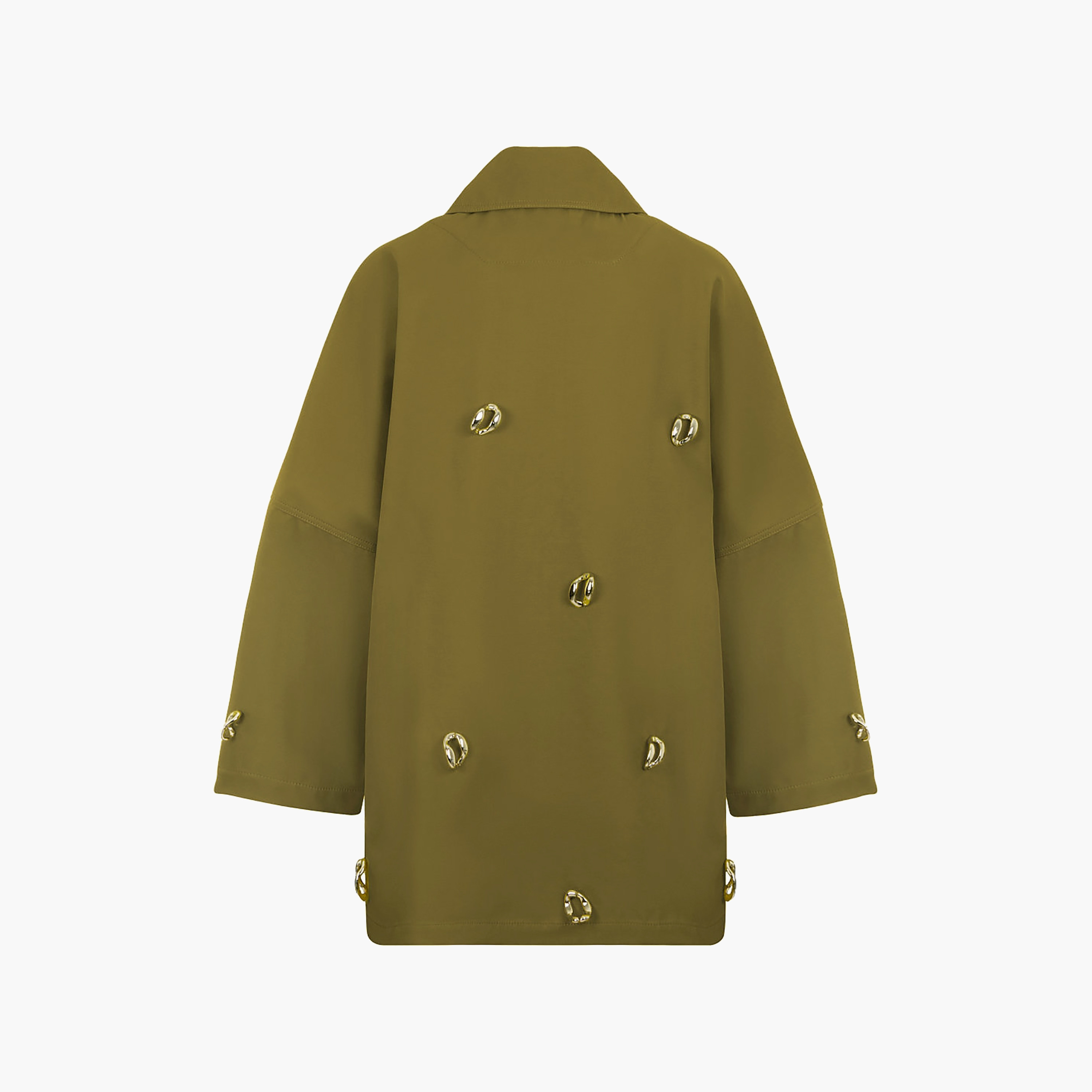 جاكيت نسائي طويل بياقة مزخرف بتفاصيل إكسسوار من نوكترن-women-winterwear-coatsandjackets-jackets-image-11