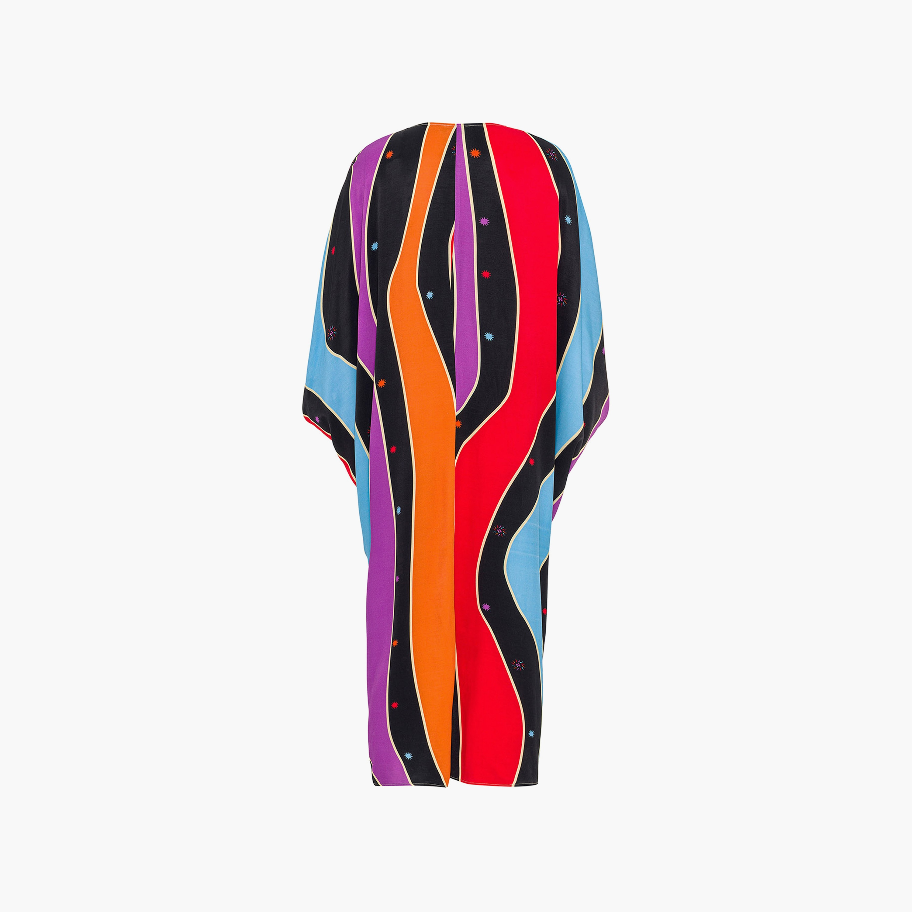 Nocturne Stripes Kaftan Multicolour Maxi Women's Dress-women-clothing-dresses-image-5