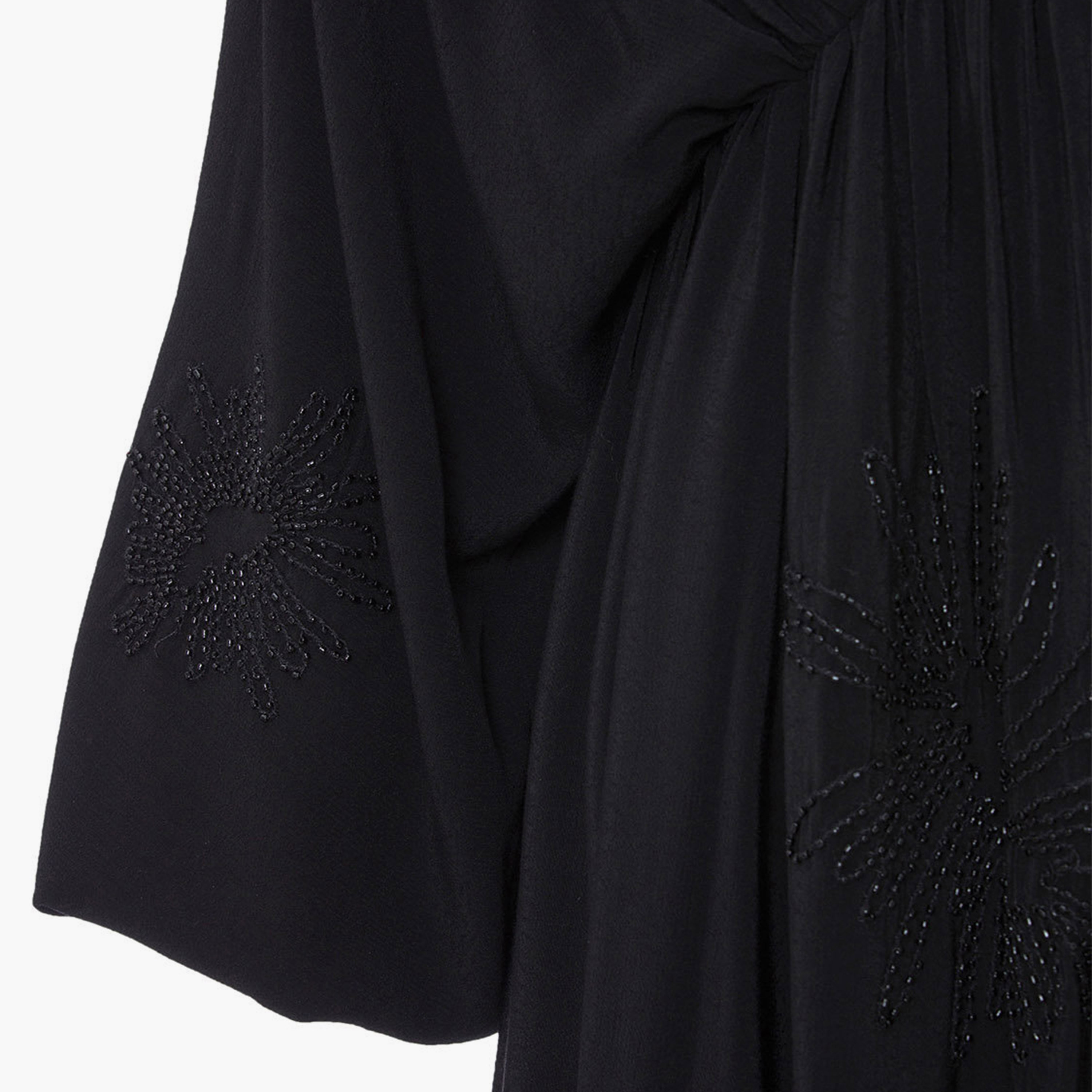 فستان ماكسي نسائي إمبراطوري بأكمام منفوخة ومطرز بالخرز والكشكشة من نوكترن-women-clothing-dresses-image-10