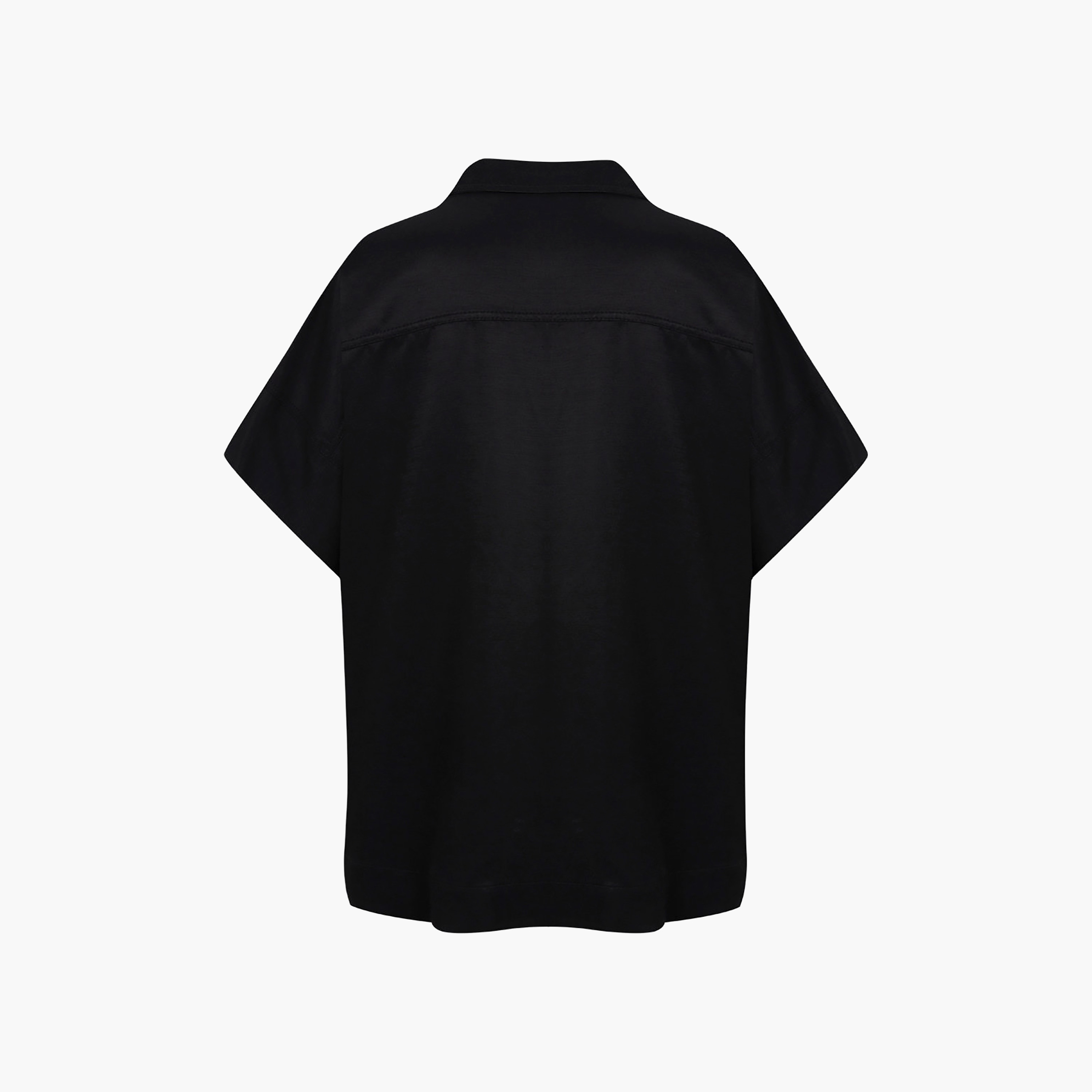 قميص نسائي أسود بياقة مزخرفة بنقشة من نوكترن-women-clothing-shirtsandblouses-shirts-image-5