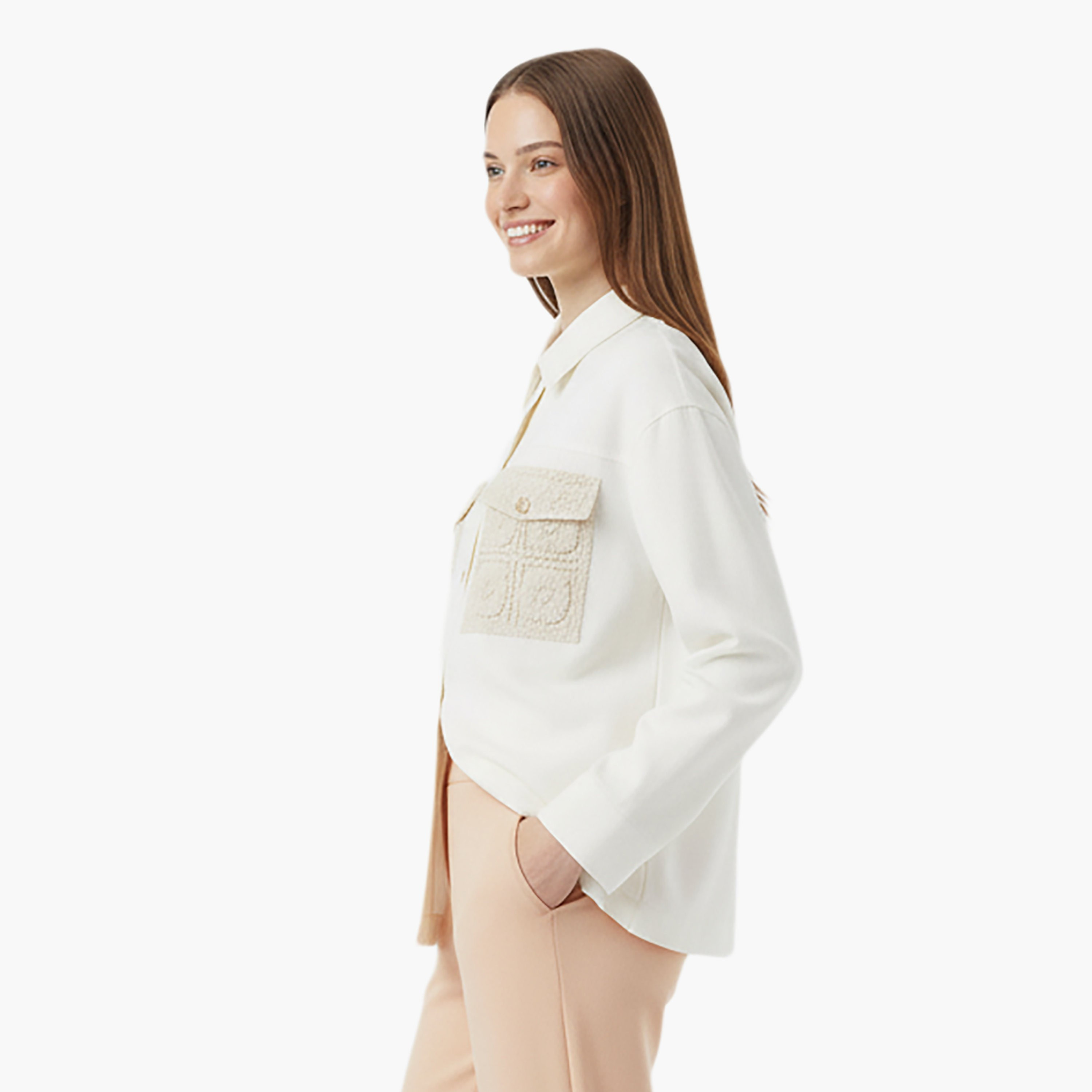 جاكيت نسائي طويل أبيض من الكتان بياقة من الكروشيه من نوكترن-women-winterwear-coatsandjackets-jackets-image-3