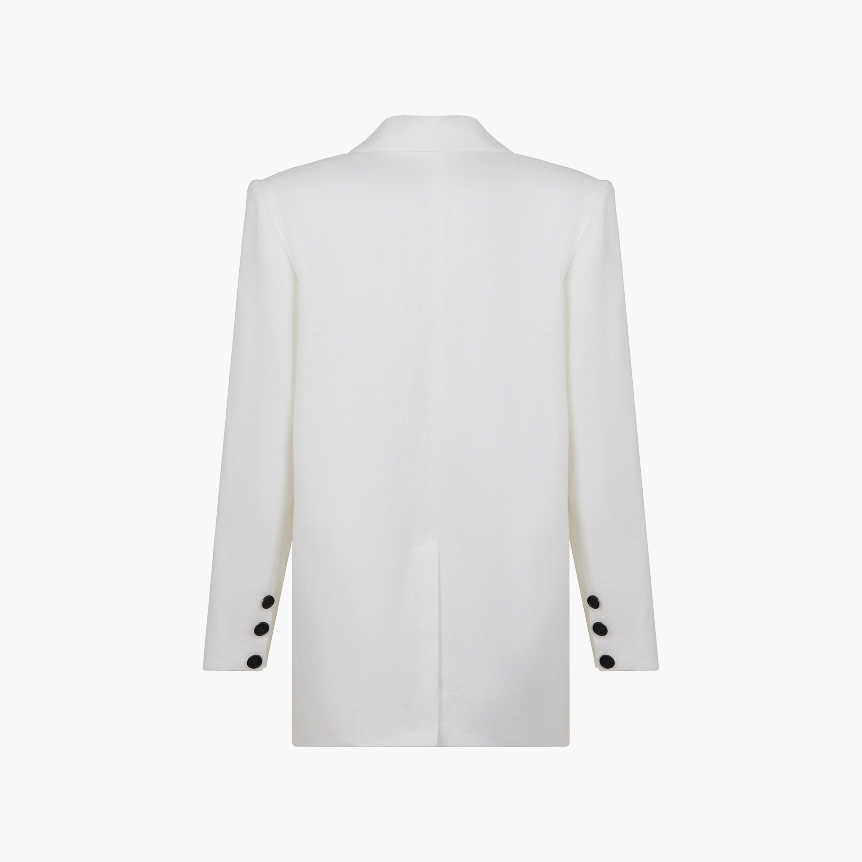 بليزر نسائي أبيض بياقة مدببة من نوكتيرن-women-clothing-coatsandjackets-blazers-image-4