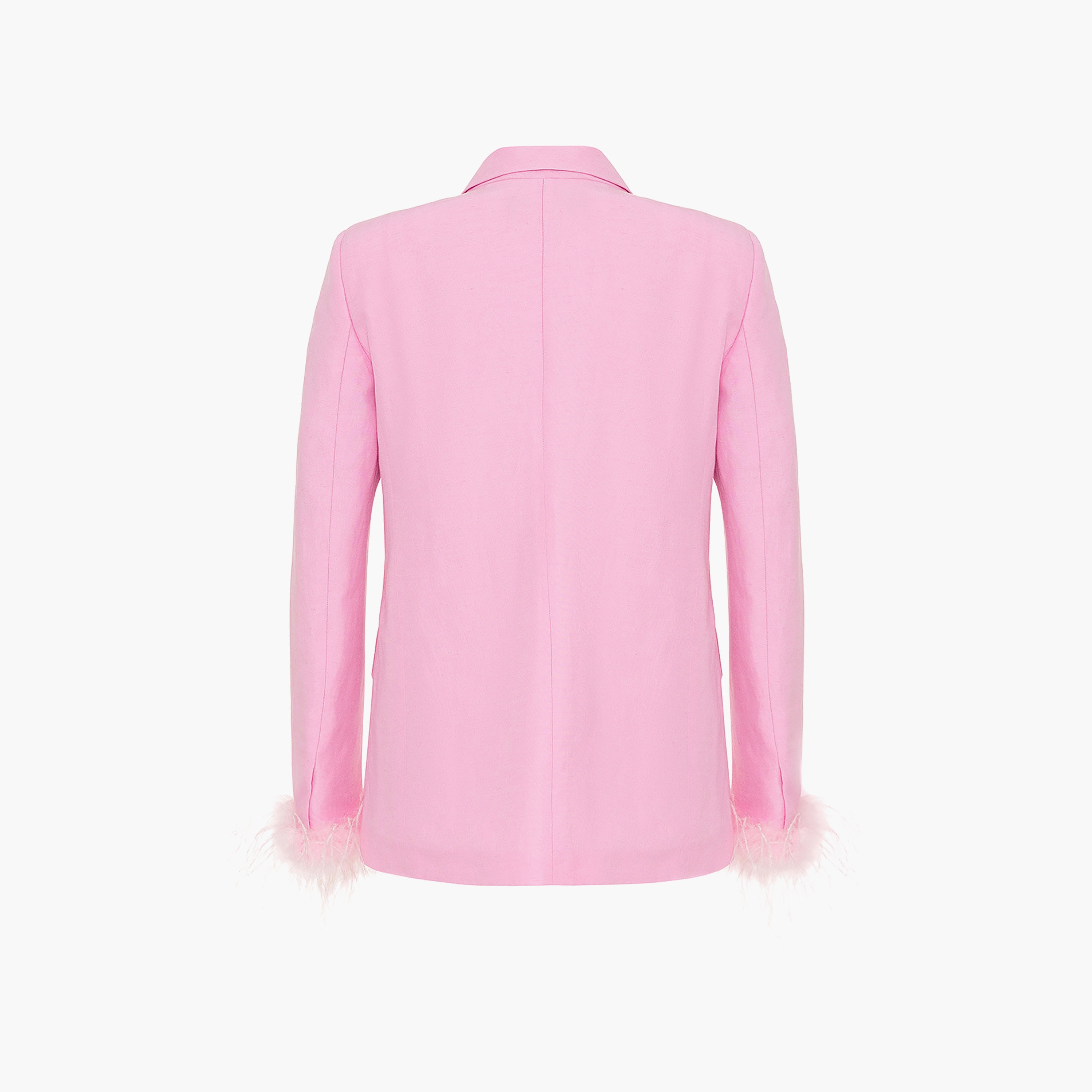 Nocturne Lapel Collar Pink Women's Single Breasted Blazer-women-clothing-coatsandjackets-blazers-image-6