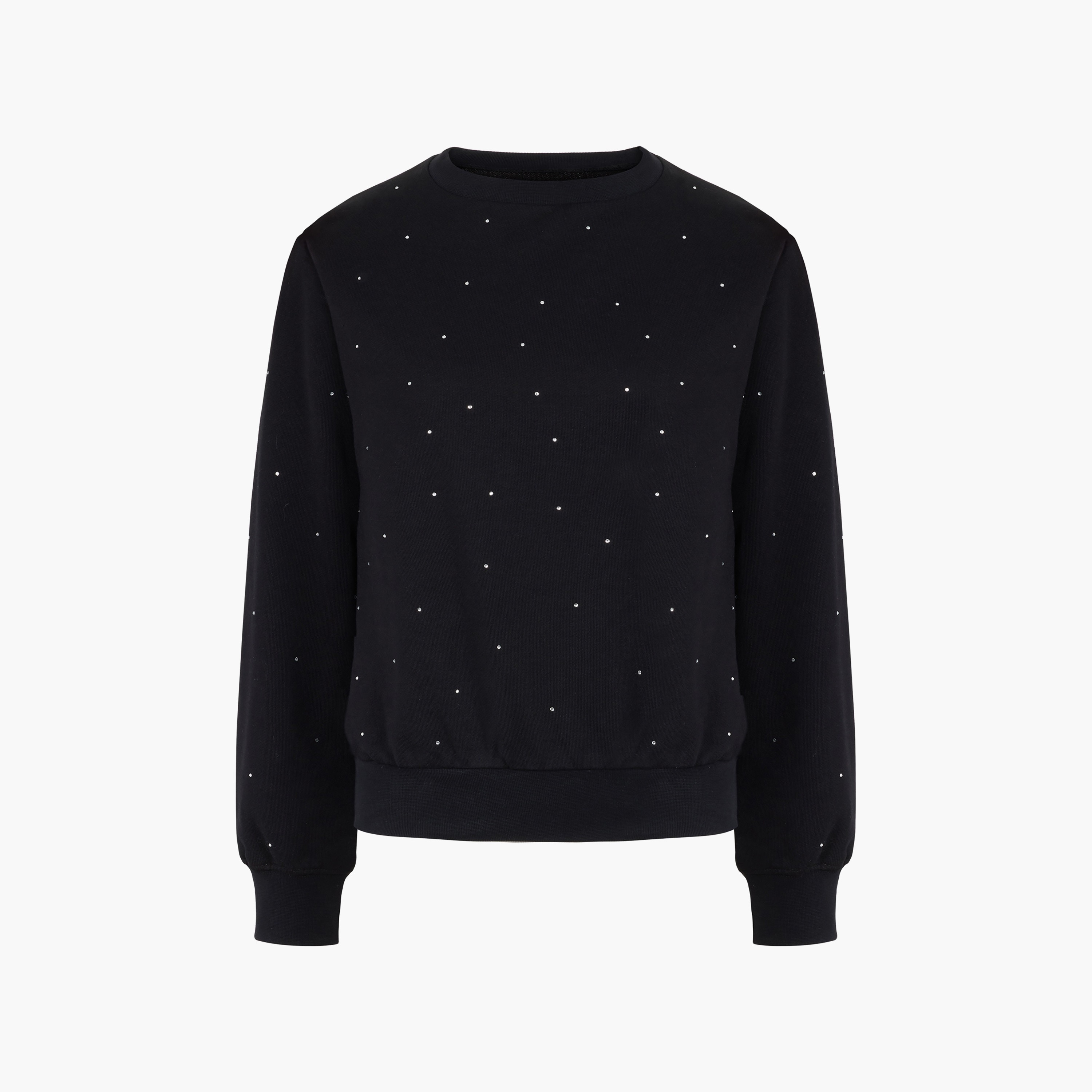 Nocturne Rhinestone Black Women's Sweatshirt-women-clothing-hoodiesandsweatshirts-sweatshirts-image-3