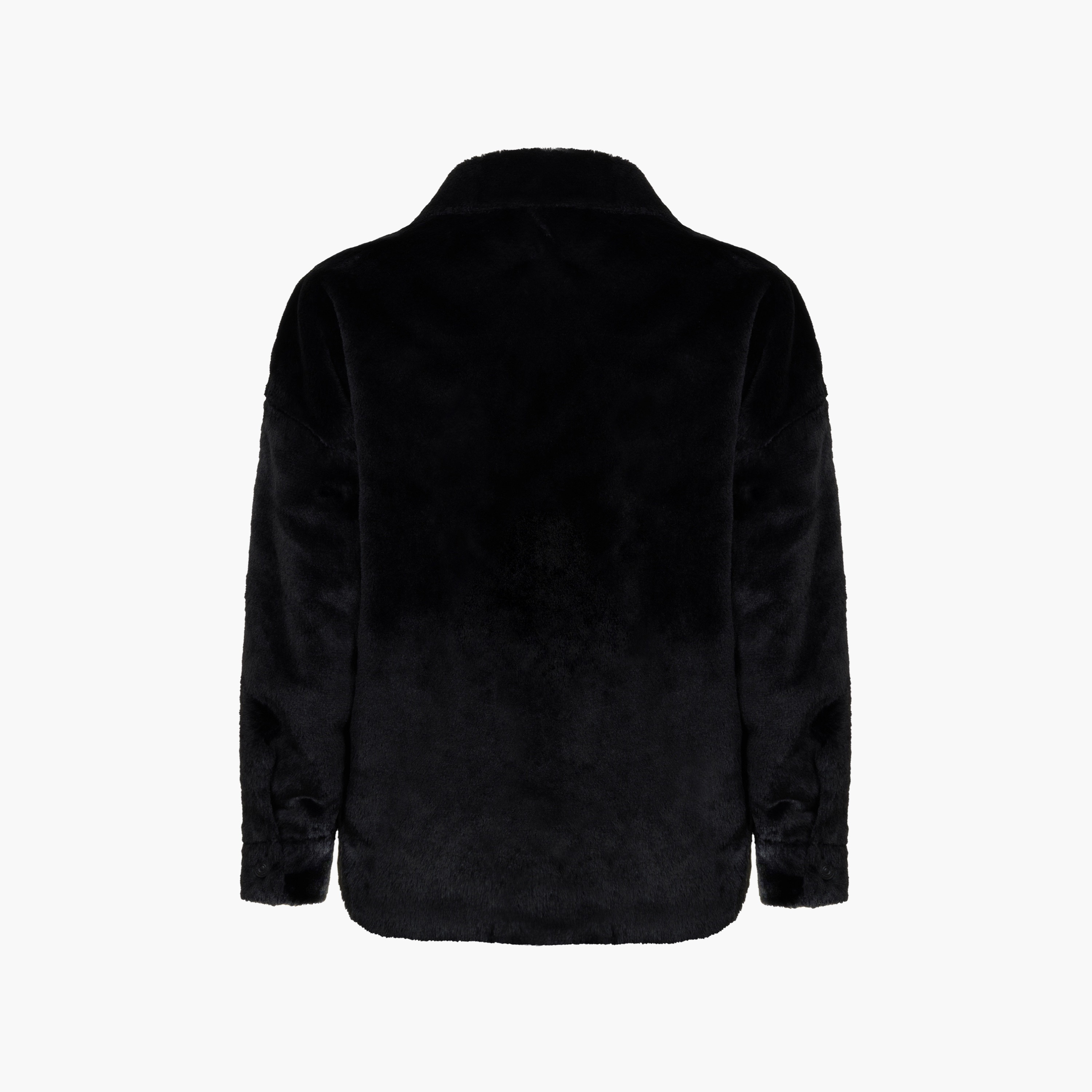 جاكيت نسائي أسود صوف بياقة منسدلة من نوكتيرن-women-winterwear-coatsandjackets-jackets-image-5