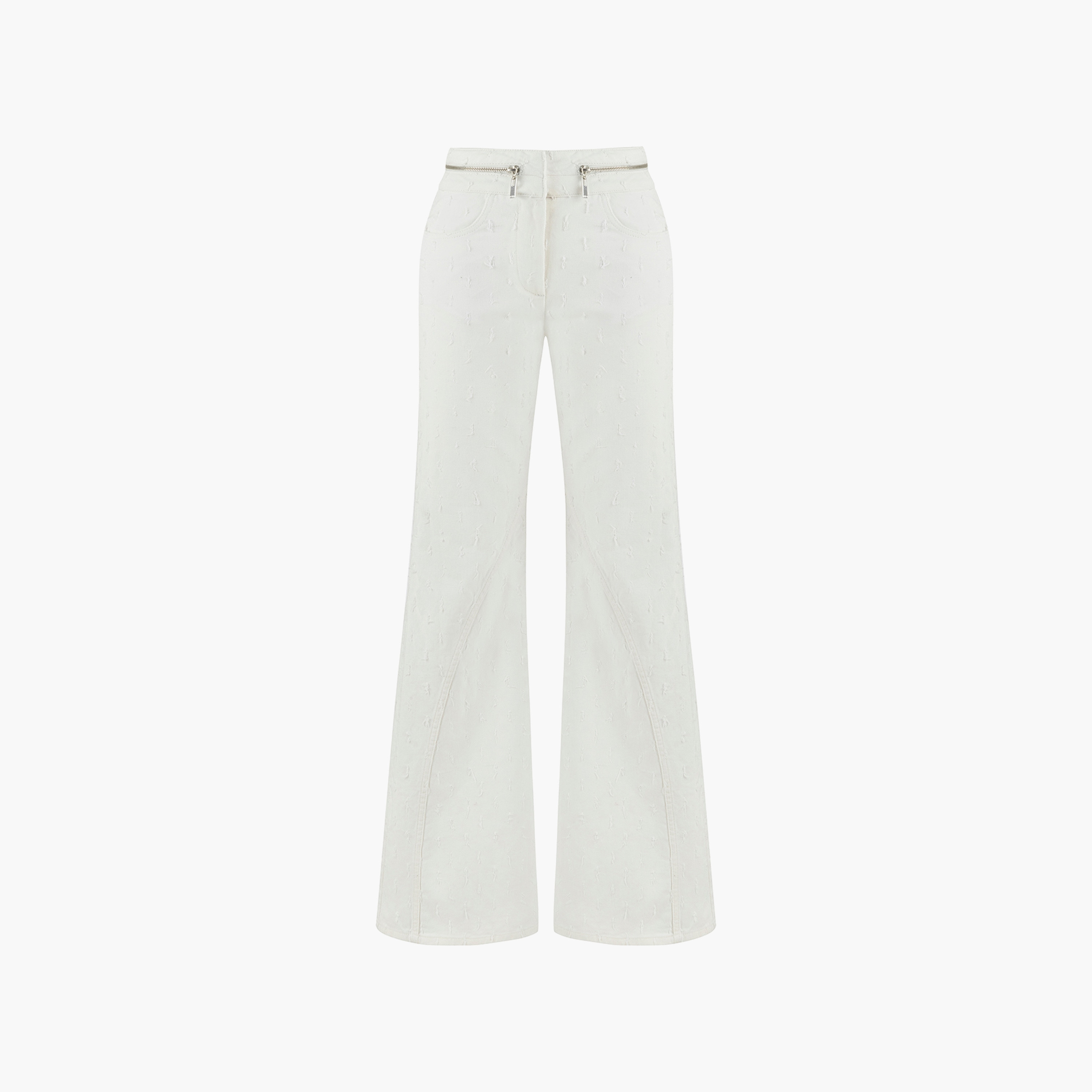 Nocturne White Wide Leg Women's Jeans-women-clothing-bottoms-jeans-image-5