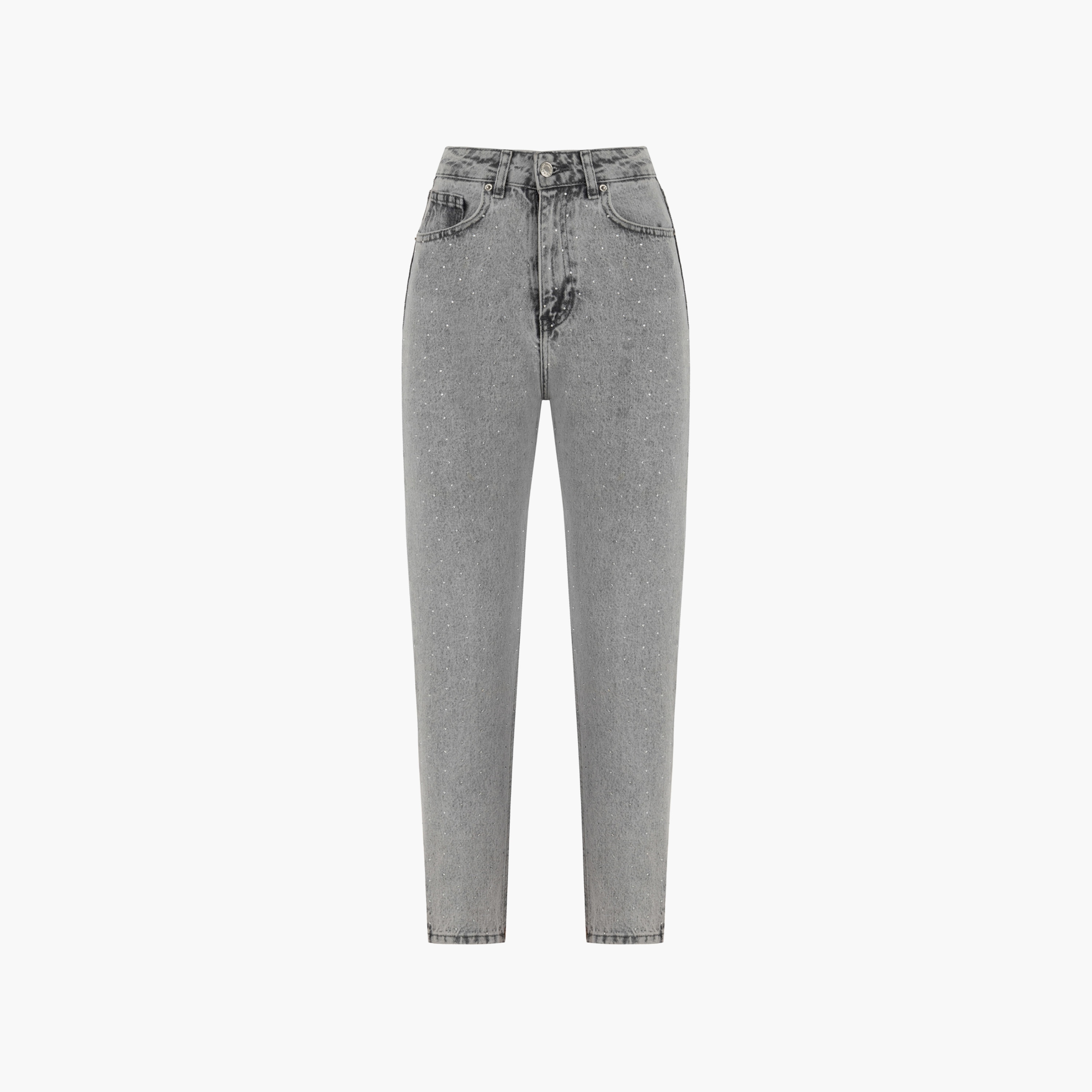 بنطلون جينز نسائي بأرجل مدببة باللون الرمادي من نوكتيرن-women-clothing-bottoms-jeans-image-3