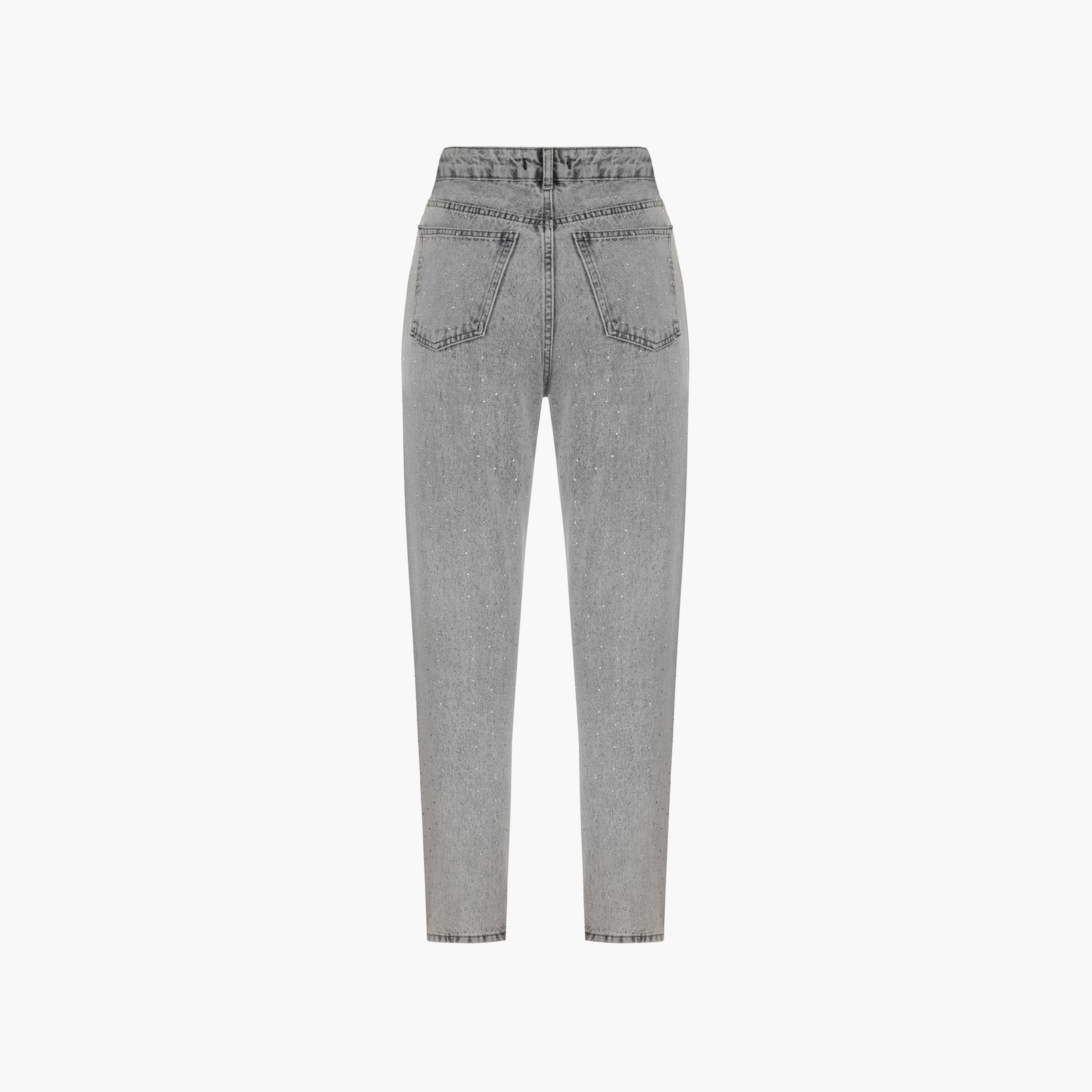 بنطلون جينز نسائي بأرجل مدببة باللون الرمادي من نوكتيرن-women-clothing-bottoms-jeans-image-4
