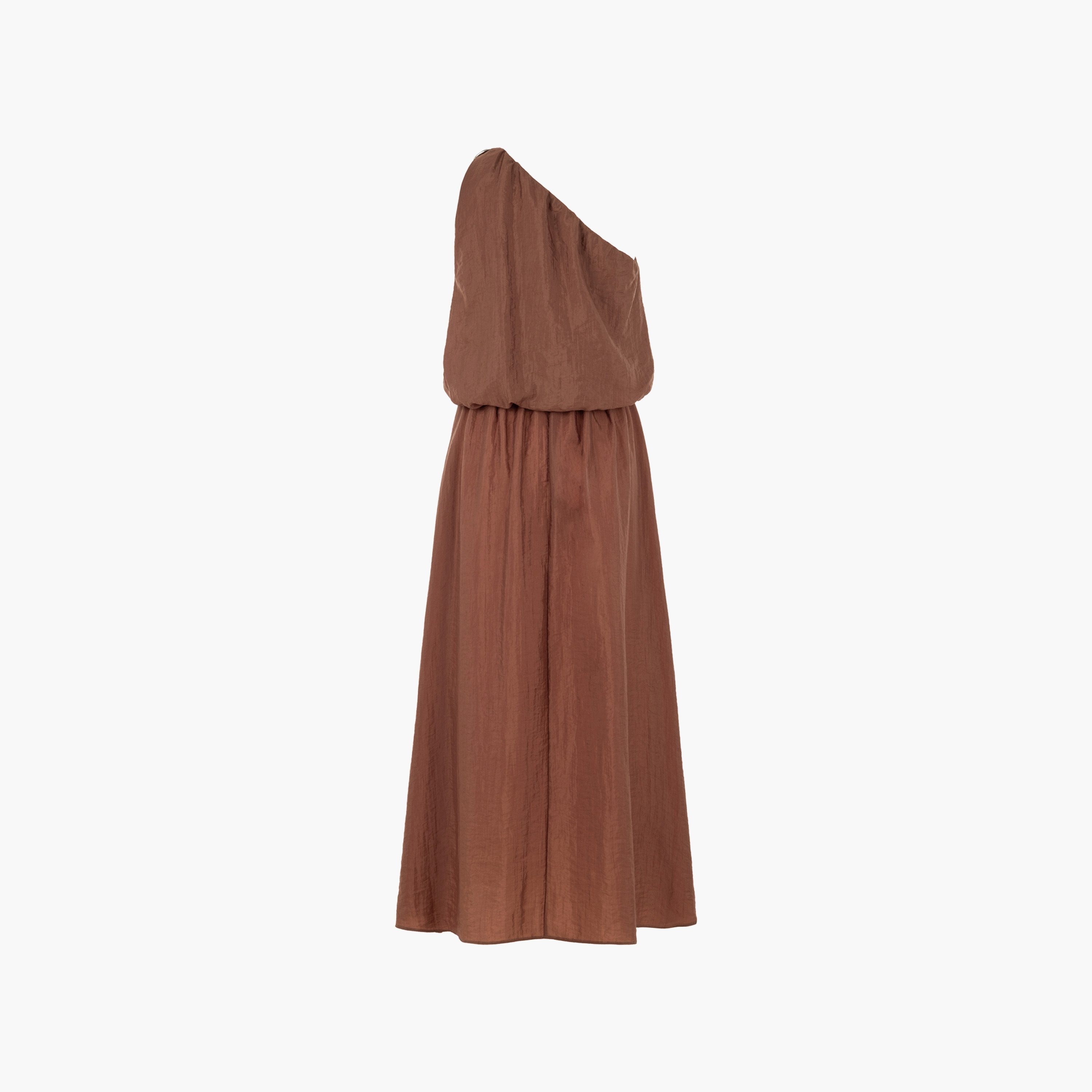 Nocturne One-Shoulder Brown Women's Midi Dress-women-clothing-dresses-image-4