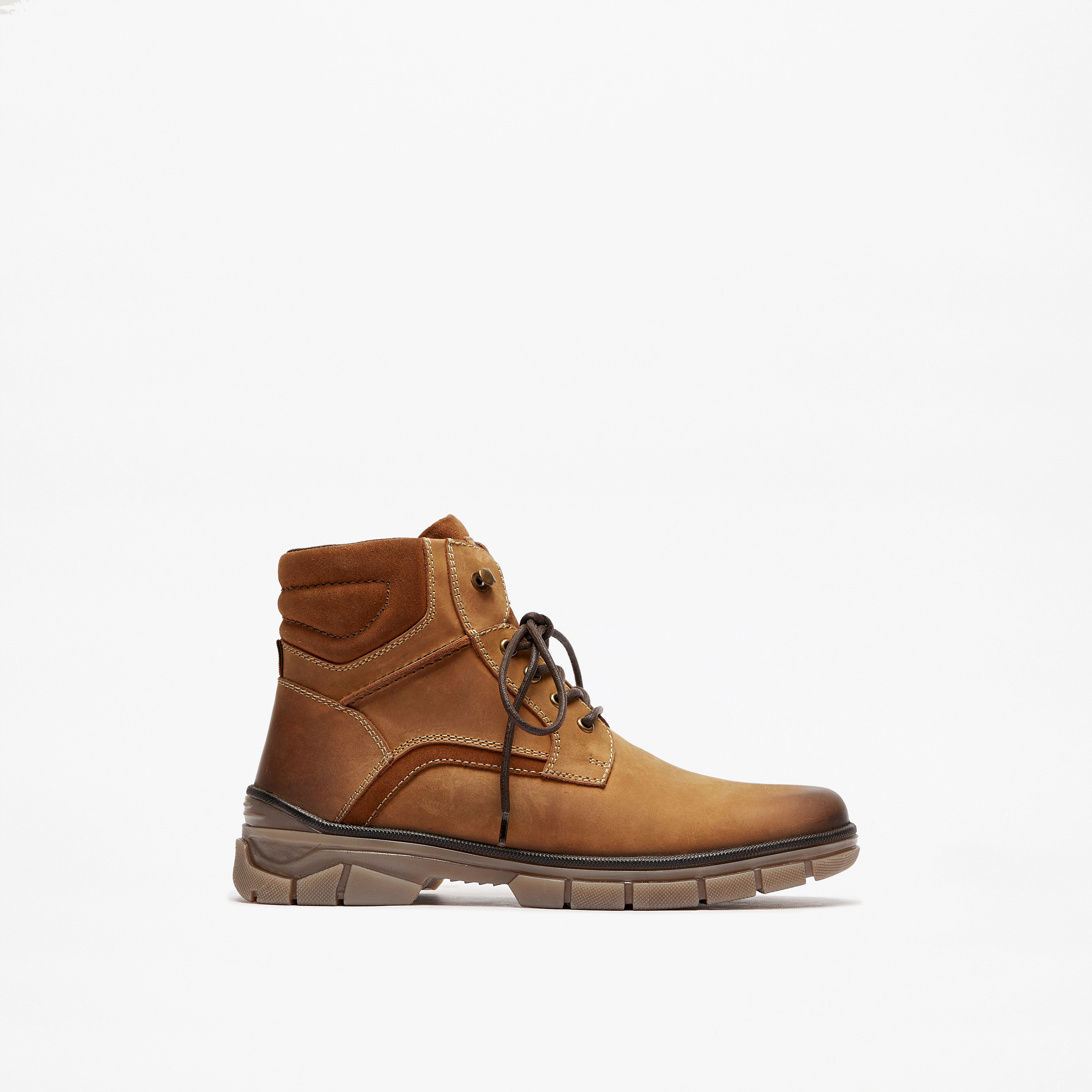 Lee Cooper Men's Textured Boots with Zip Closure-men-shoes-boots-image-3