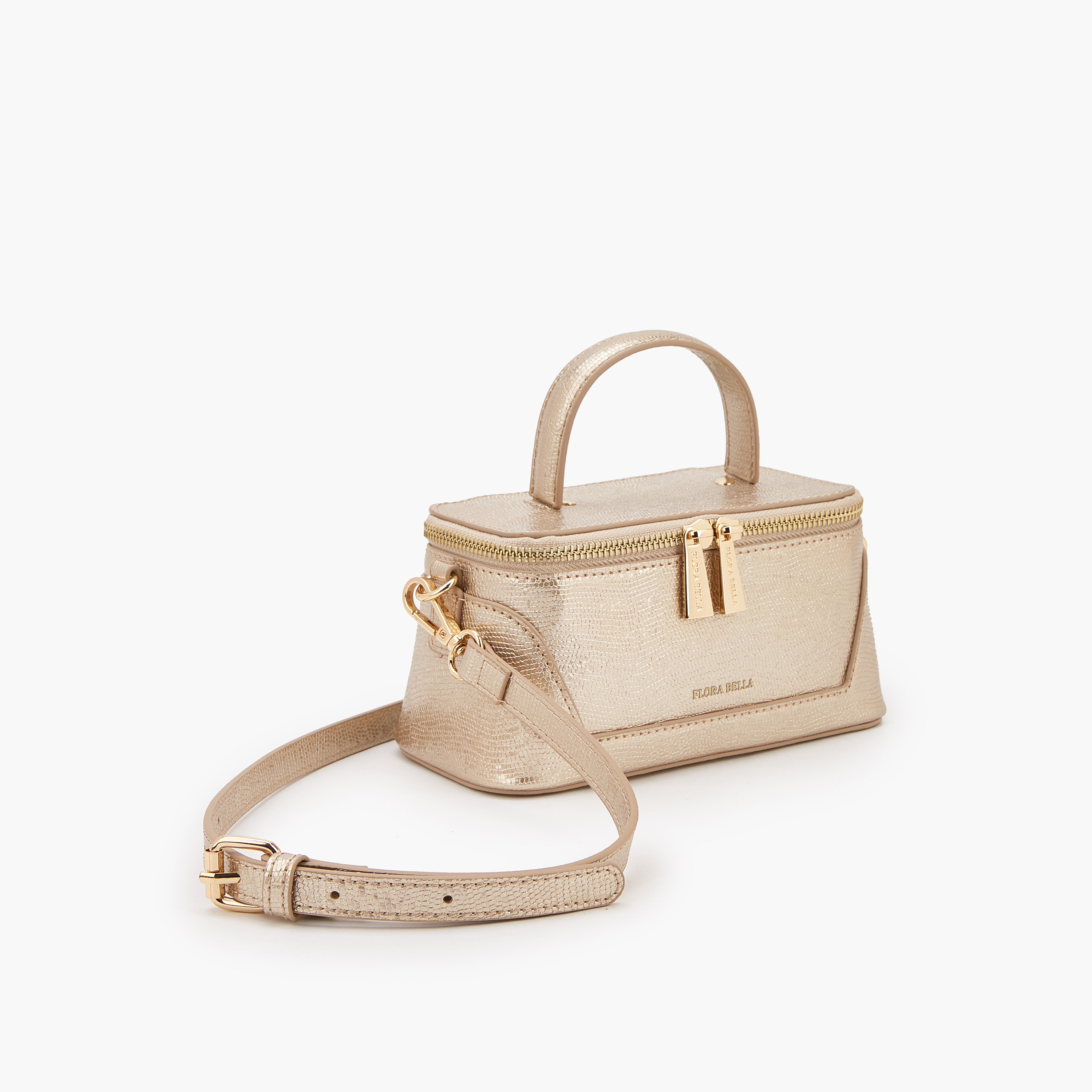شنطة ساتشل بارزة الملمس بحزام قابل للفصل من فلورا بيلا-women-bagsandwallets-handbags-image-4