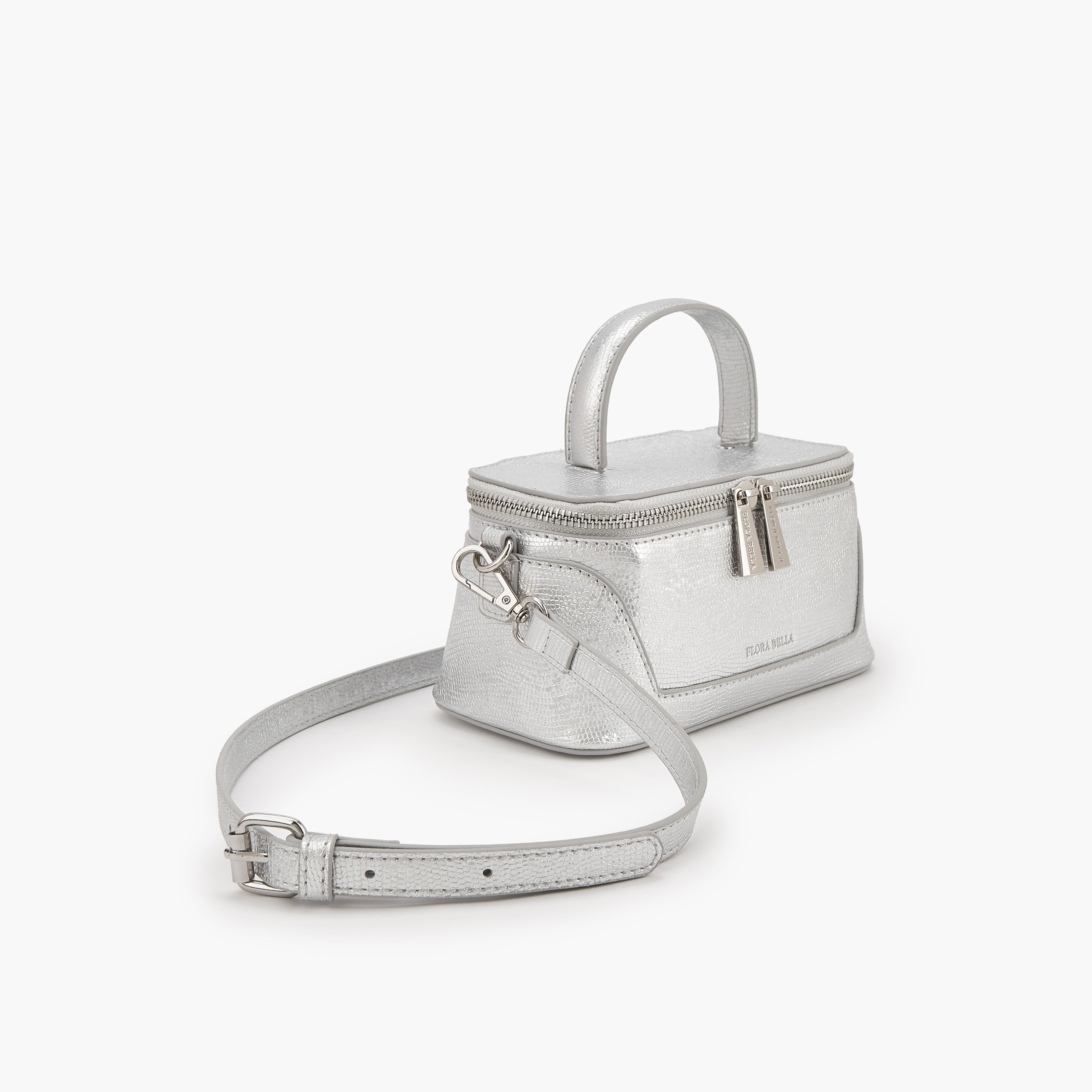 شنطة ساتشل بارزة الملمس بحزام قابل للفصل من فلورا بيلا-women-bagsandwallets-handbags-image-3