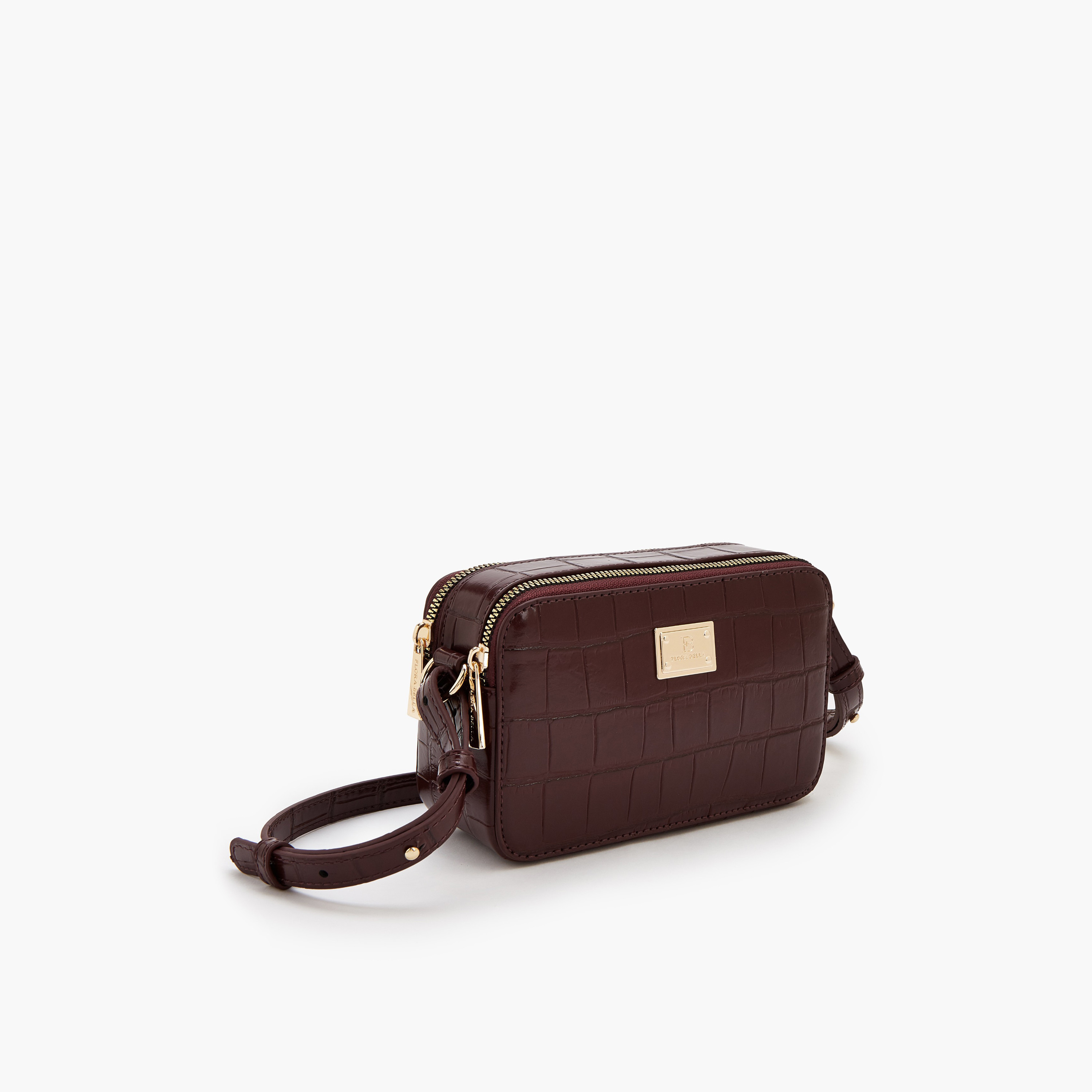 شنطة كروس بودي بارزة الملمس بحزام قابل للتعديل من فلورا بيلا-women-bagsandwallets-handbags-image-3