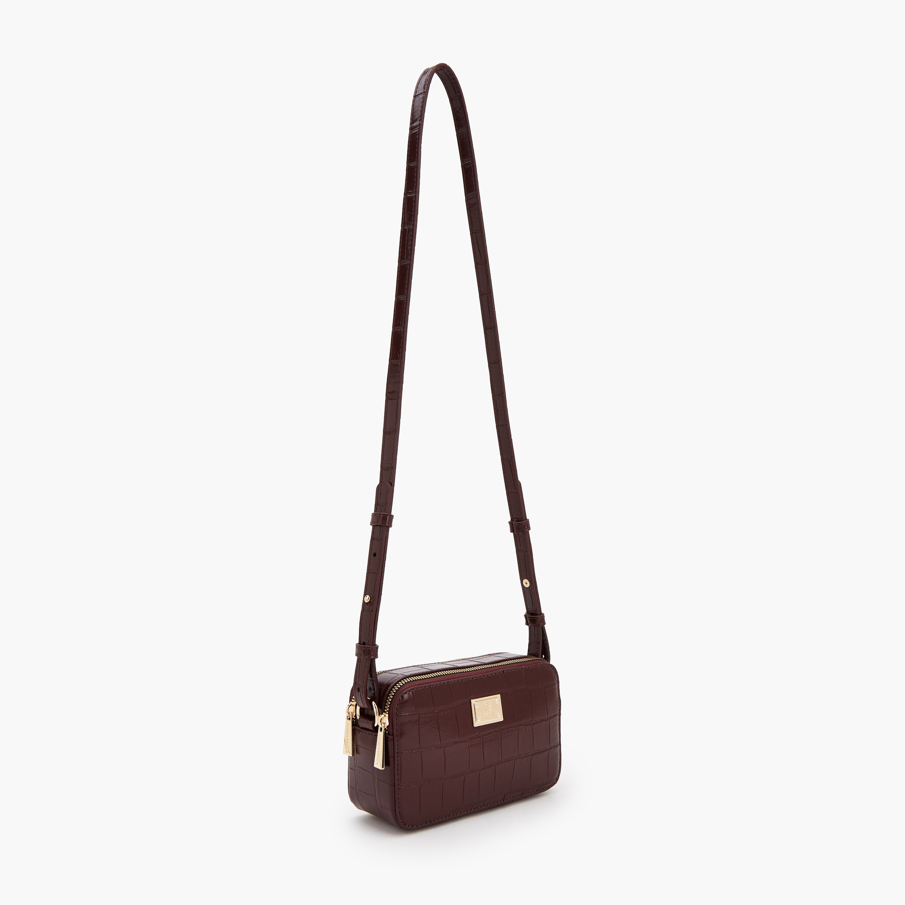 شنطة كروس بودي بارزة الملمس بحزام قابل للتعديل من فلورا بيلا-women-bagsandwallets-handbags-image-2