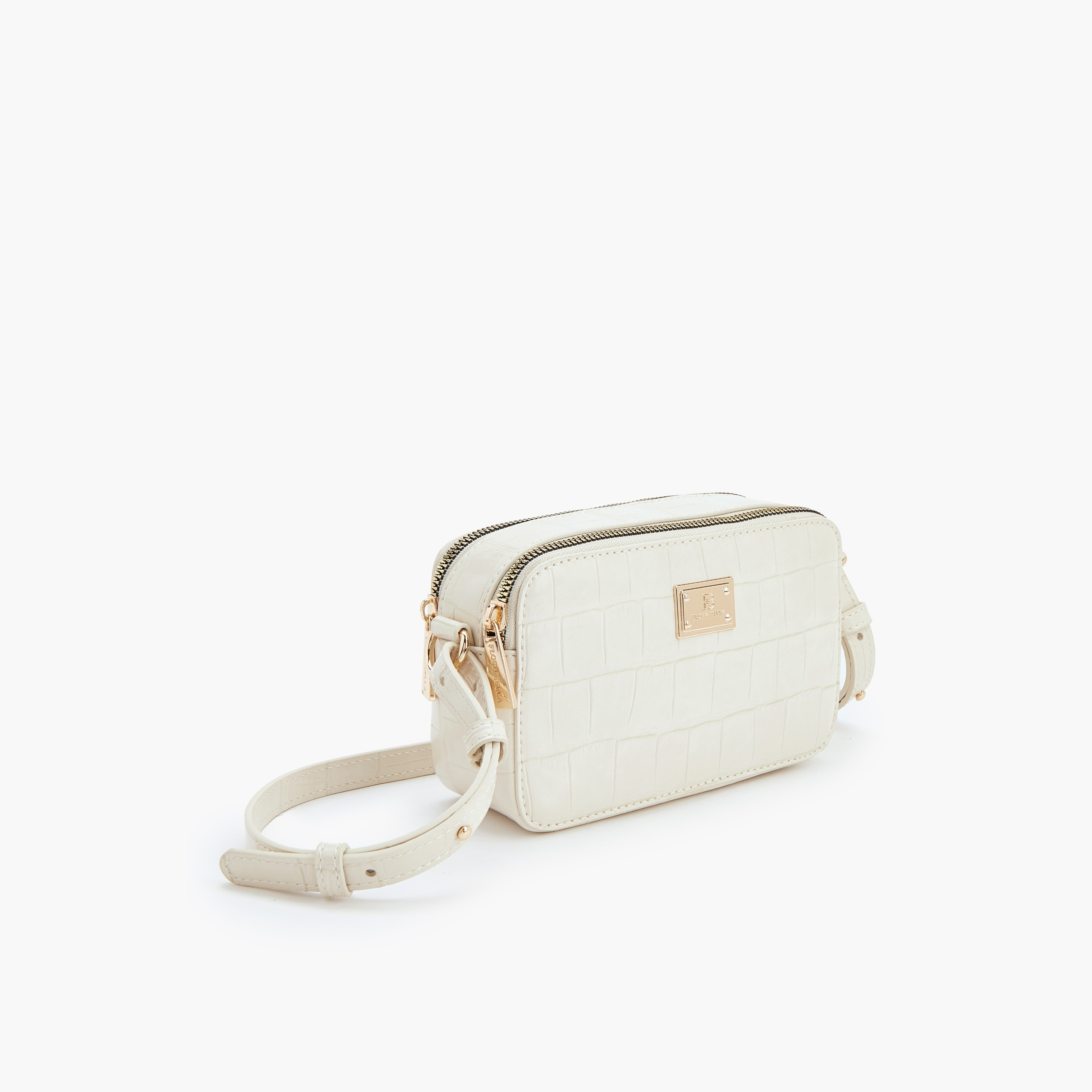 شنطة كروس بودي بارزة الملمس بحزام قابل للتعديل من فلورا بيلا-women-bagsandwallets-handbags-image-3