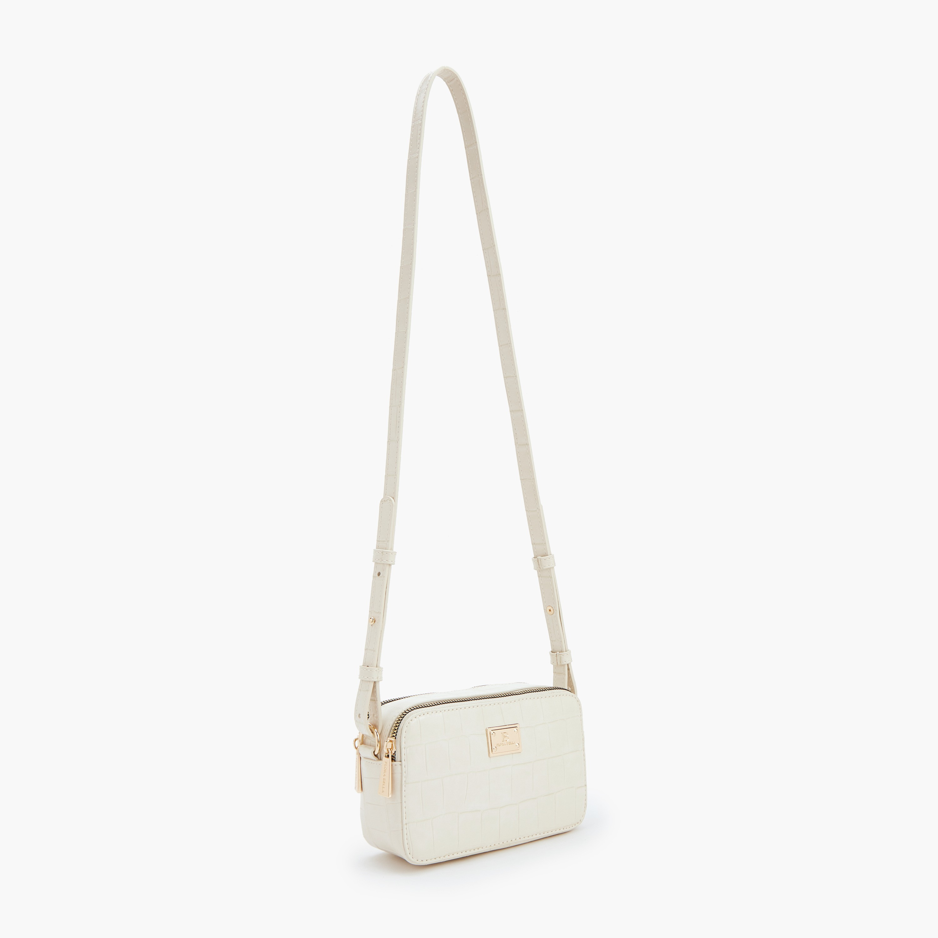 شنطة كروس بودي بارزة الملمس بحزام قابل للتعديل من فلورا بيلا-women-bagsandwallets-handbags-image-2