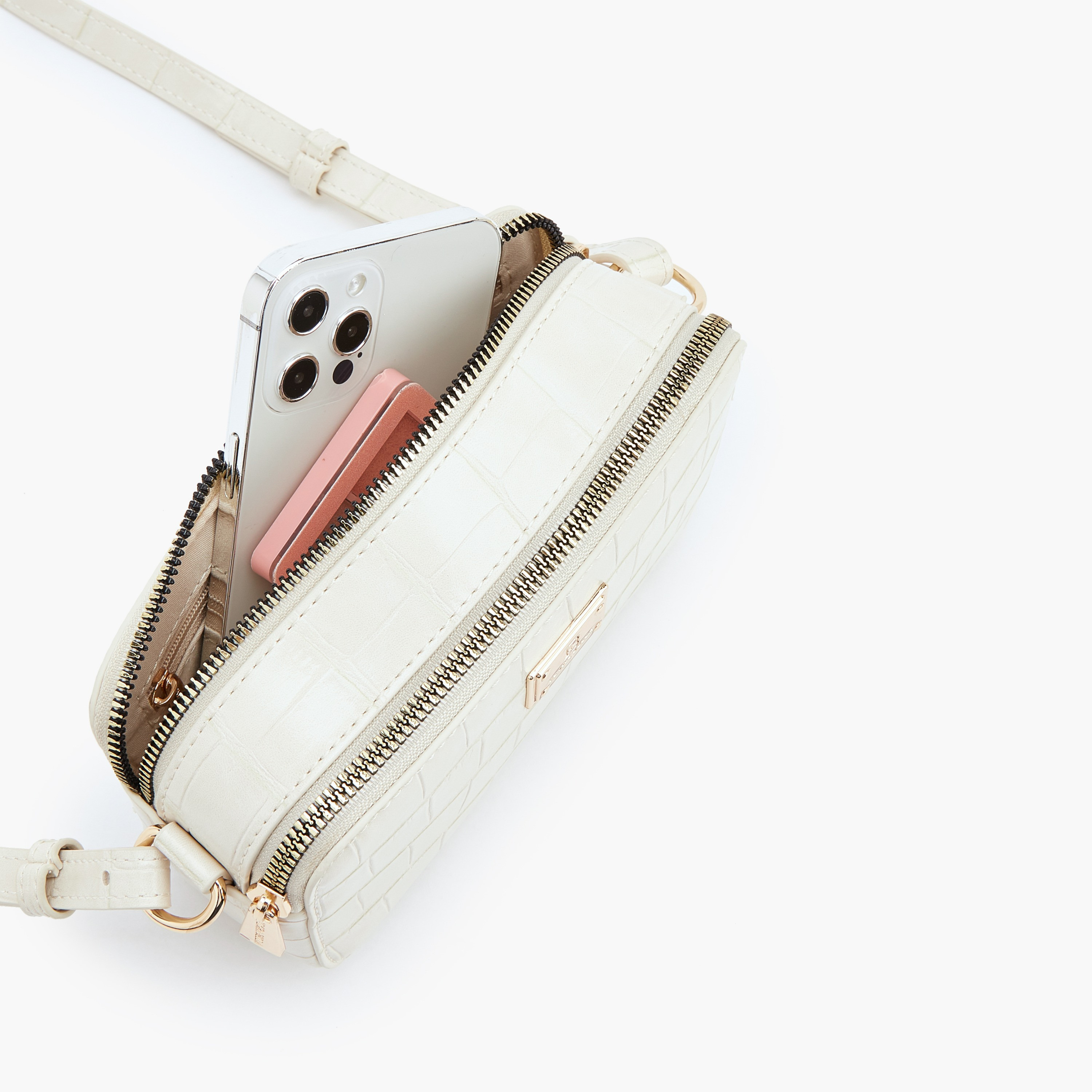 شنطة كروس بودي بارزة الملمس بحزام قابل للتعديل من فلورا بيلا-women-bagsandwallets-handbags-image-7