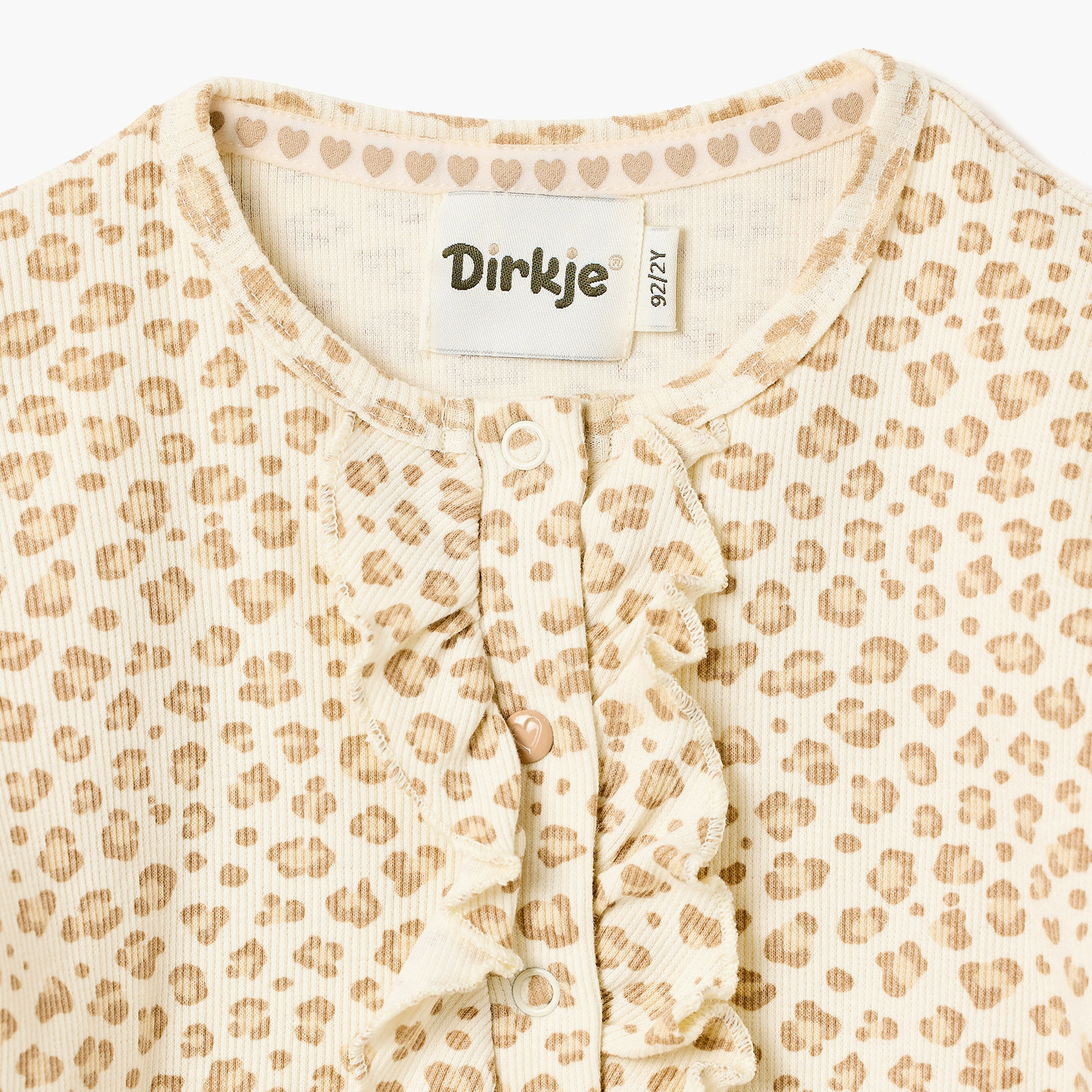 Dirkje Little Leopard Ruffle Top & Soft Twill Joggers Set-girls-clothing-setsandcoords-image-8