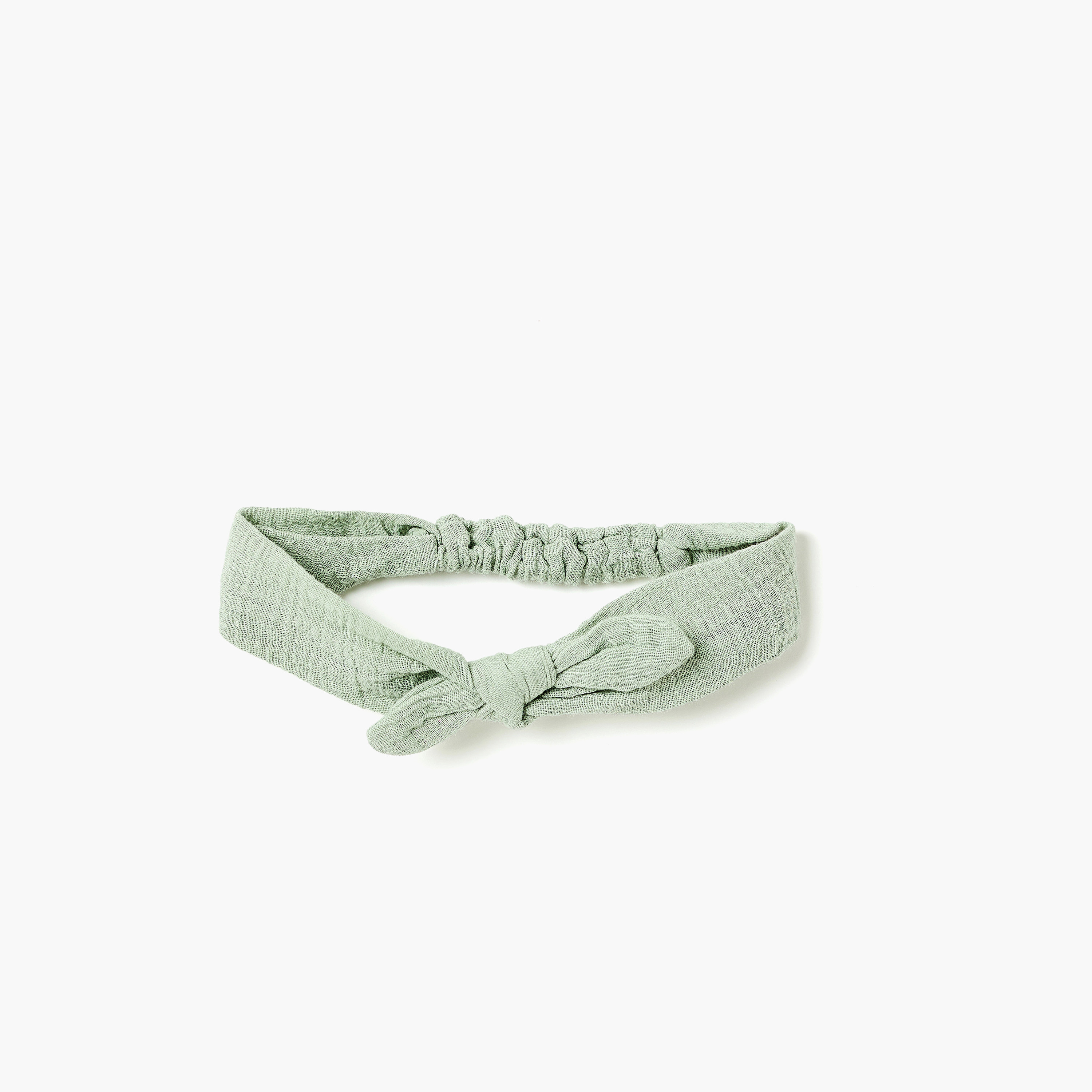 Dirkje Mint Muslin Frill-Collar Dress & matching Headband Set-girls-clothing-dressesandjumpsuits-image-3