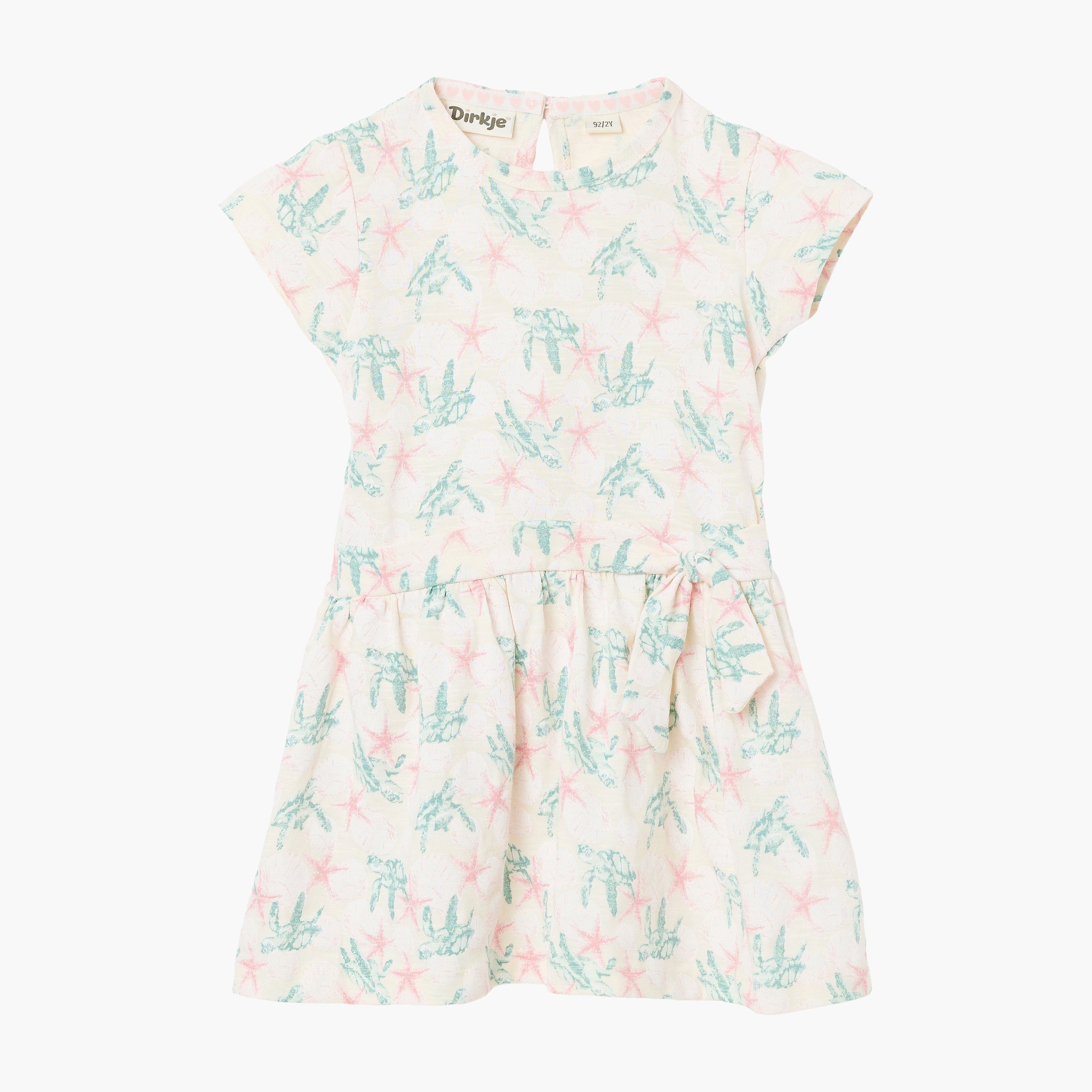 Dirkje Turtle & Starfish Print Tie-Front Dress-girls-clothing-dressesandjumpsuits-image-1