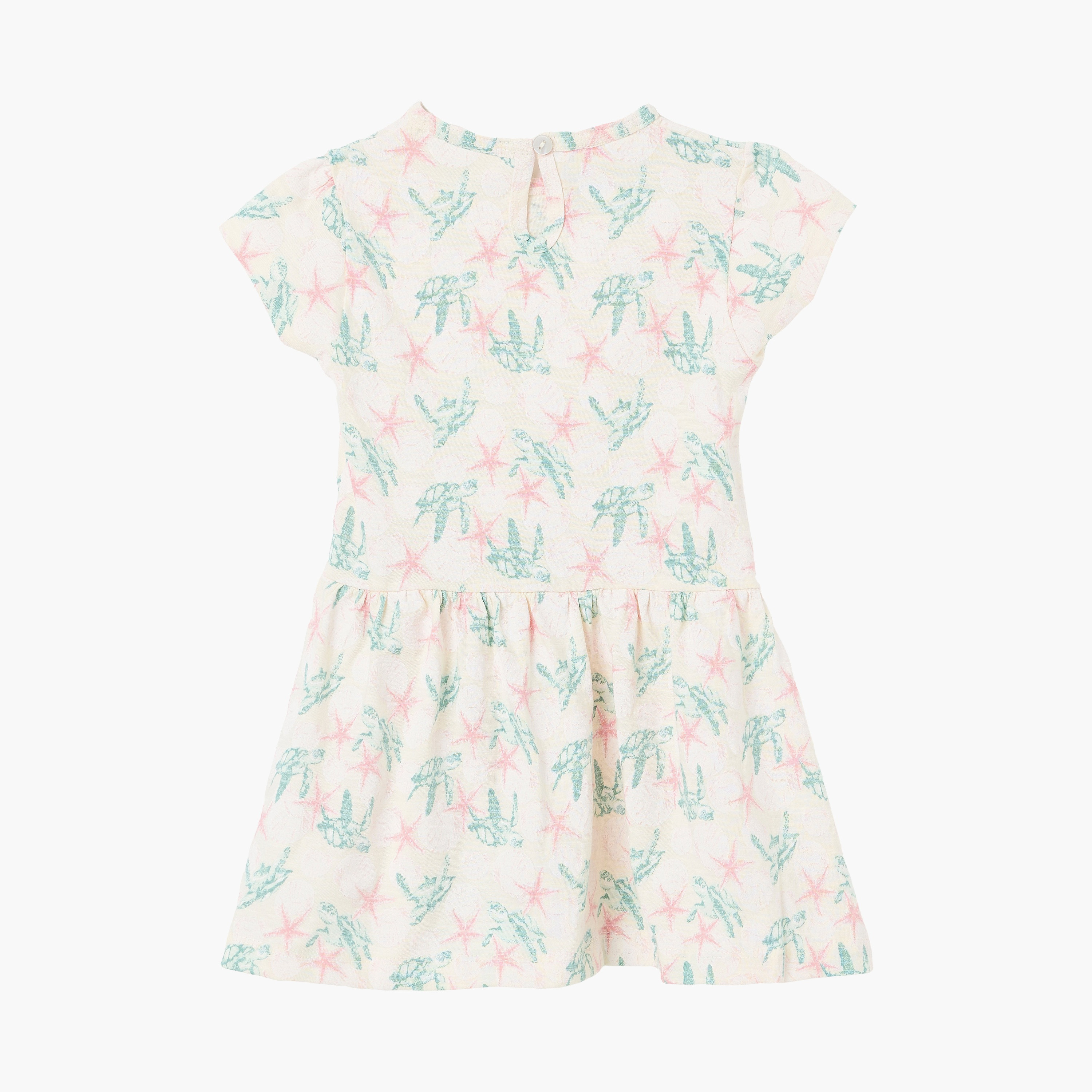 Dirkje Turtle & Starfish Print Tie-Front Dress-girls-clothing-dressesandjumpsuits-image-2